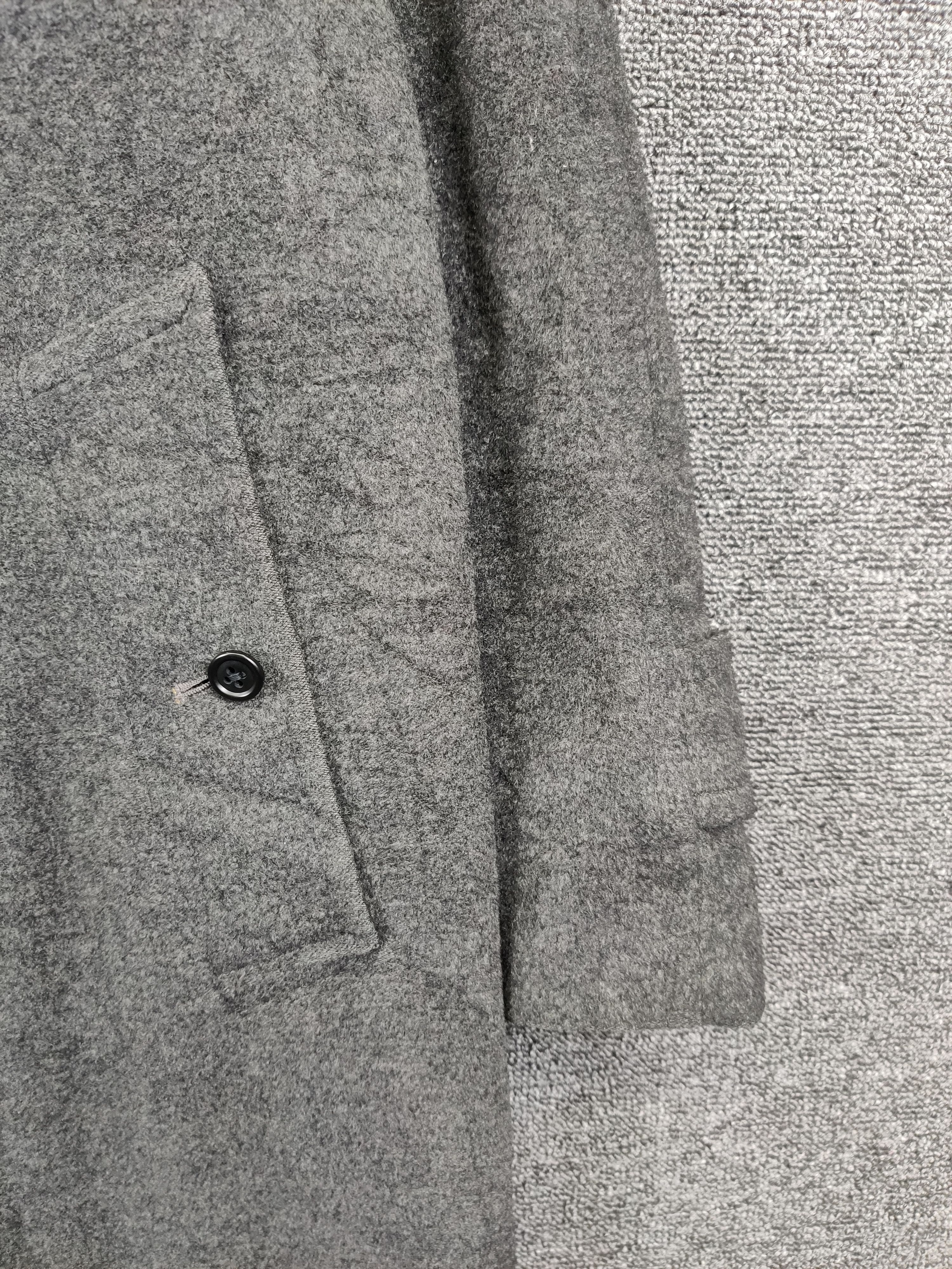 Burberry Vintage Burberry Herringbone Wool Long Coat Size US L / EU 52-54 / 3 - 3 Thumbnail