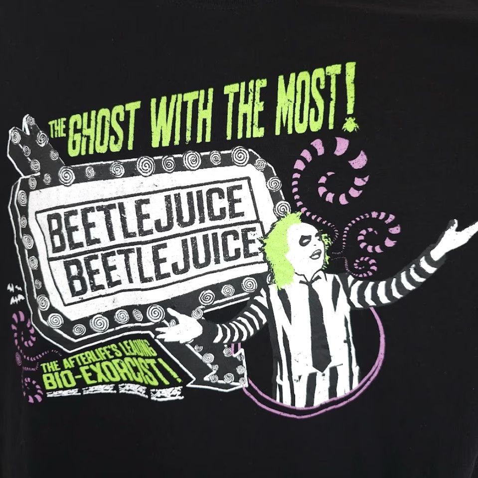 Burton VINTAGE Beetlejuice T Shirt Mens Size Large Black Tim Burton Movie Size US L / EU 52-54 / 3 - 3 Thumbnail