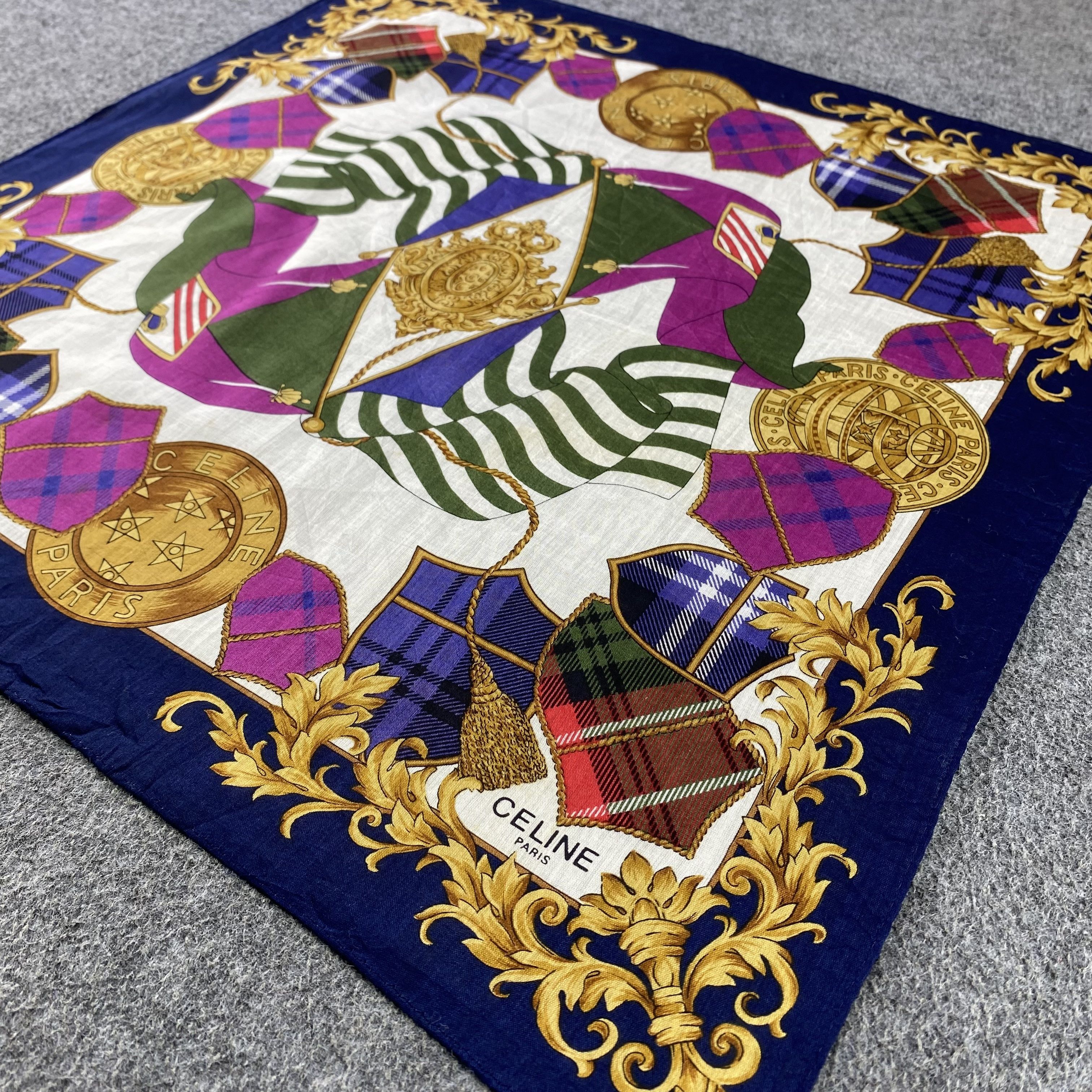 Celine × Vintage Celine Handkerchief/Neckerchief/Bandana HC541 Size ONE SIZE - 2 Thumbnail