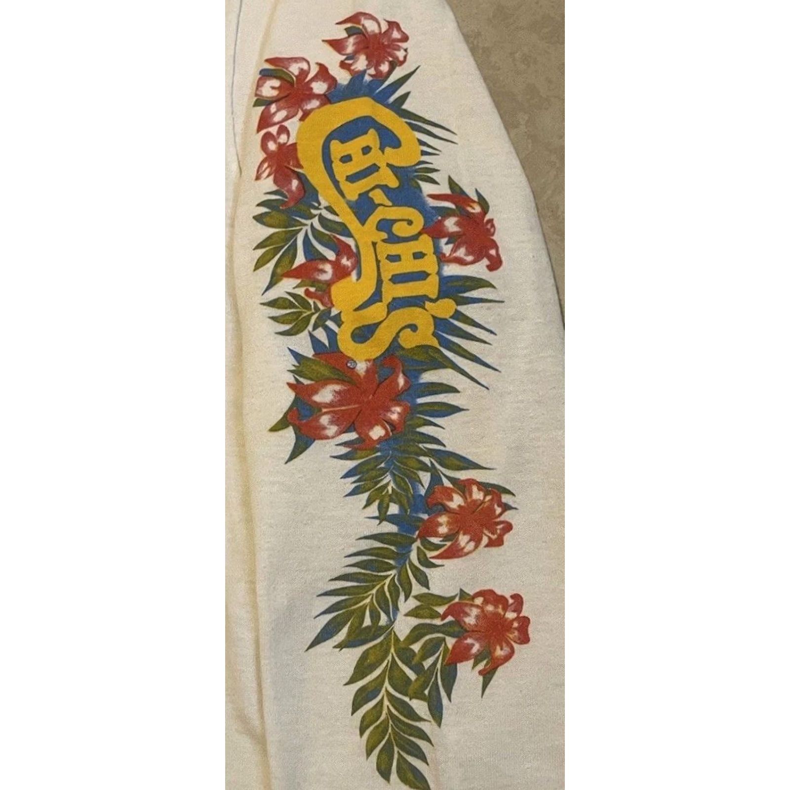 Vintage VINTAGE 80s Chi Chi’s Parrot Shirt S Bar Beach Animal Flower Surf Grunge 70s White Mens Size US S / EU 44-46 / 1 - 4 Thumbnail