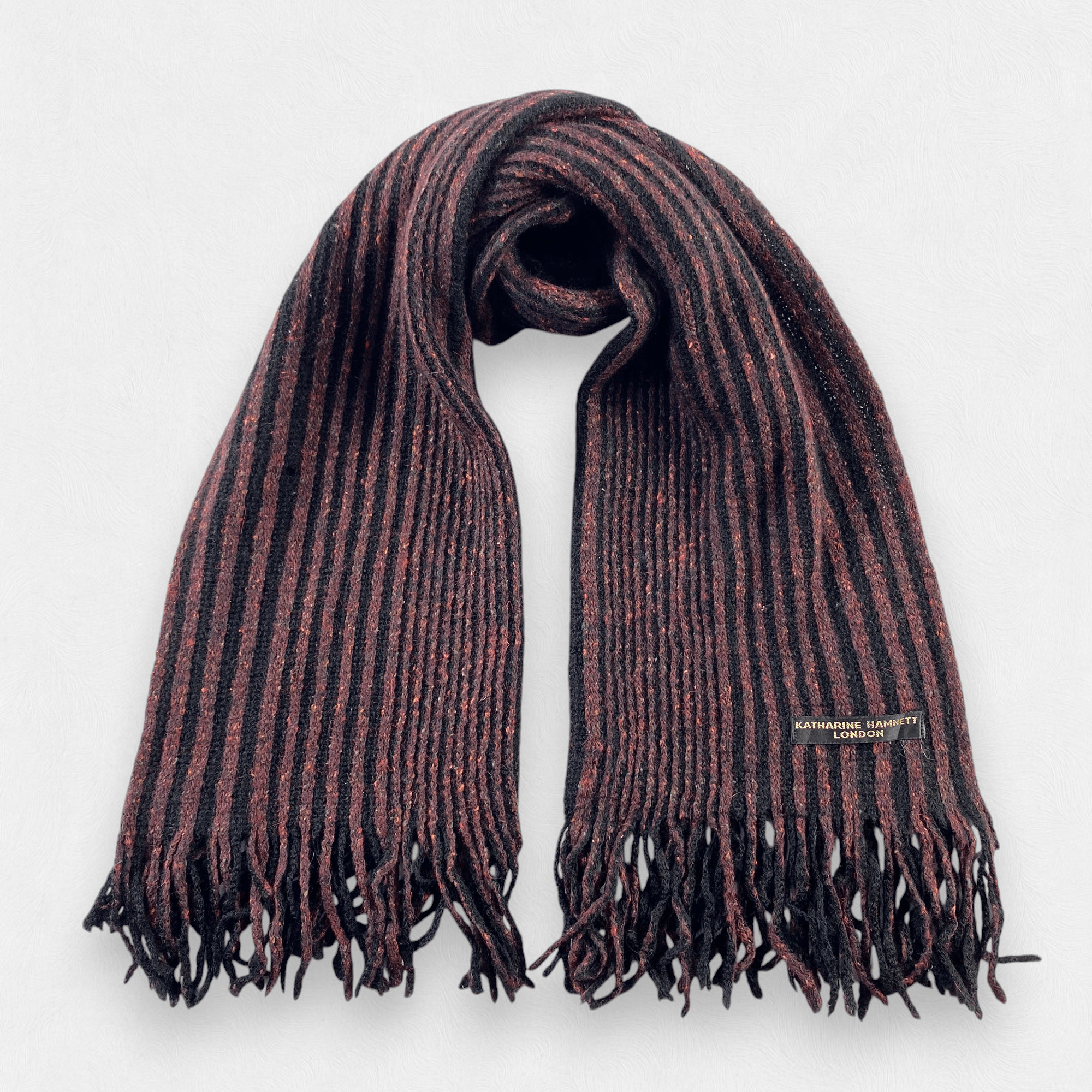Katharine Hamnett London Katharine Hamnett London Scarf Neck Wrap Wool Muffler Size ONE SIZE - 1 Thumbnail