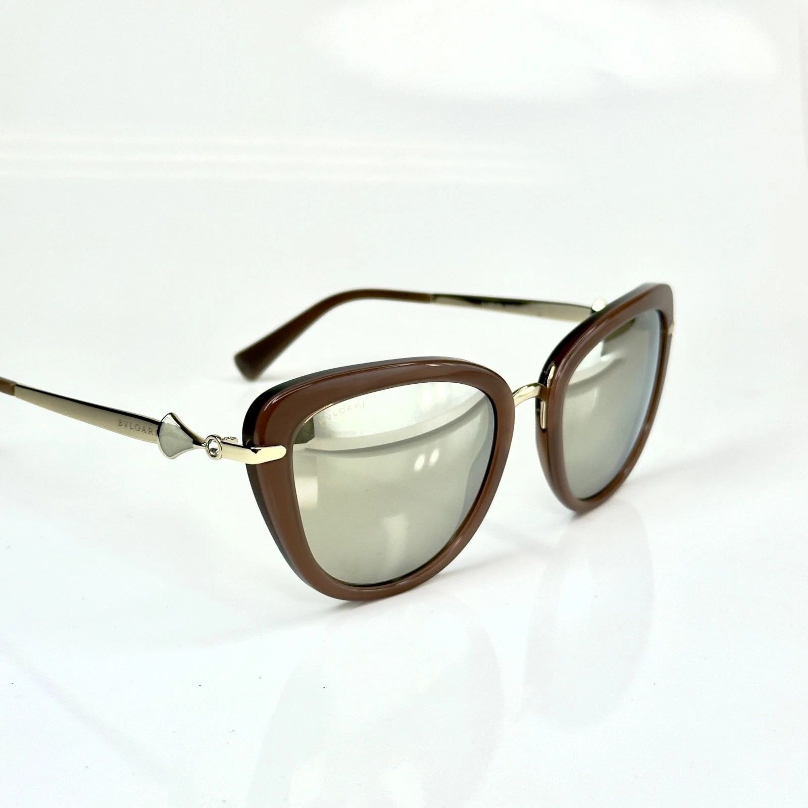 Bvlgari BULGARI BV8193B DIVAS DREAM Brown Beige Fan Sunglasses 8193 Size ONE SIZE - 9 Thumbnail