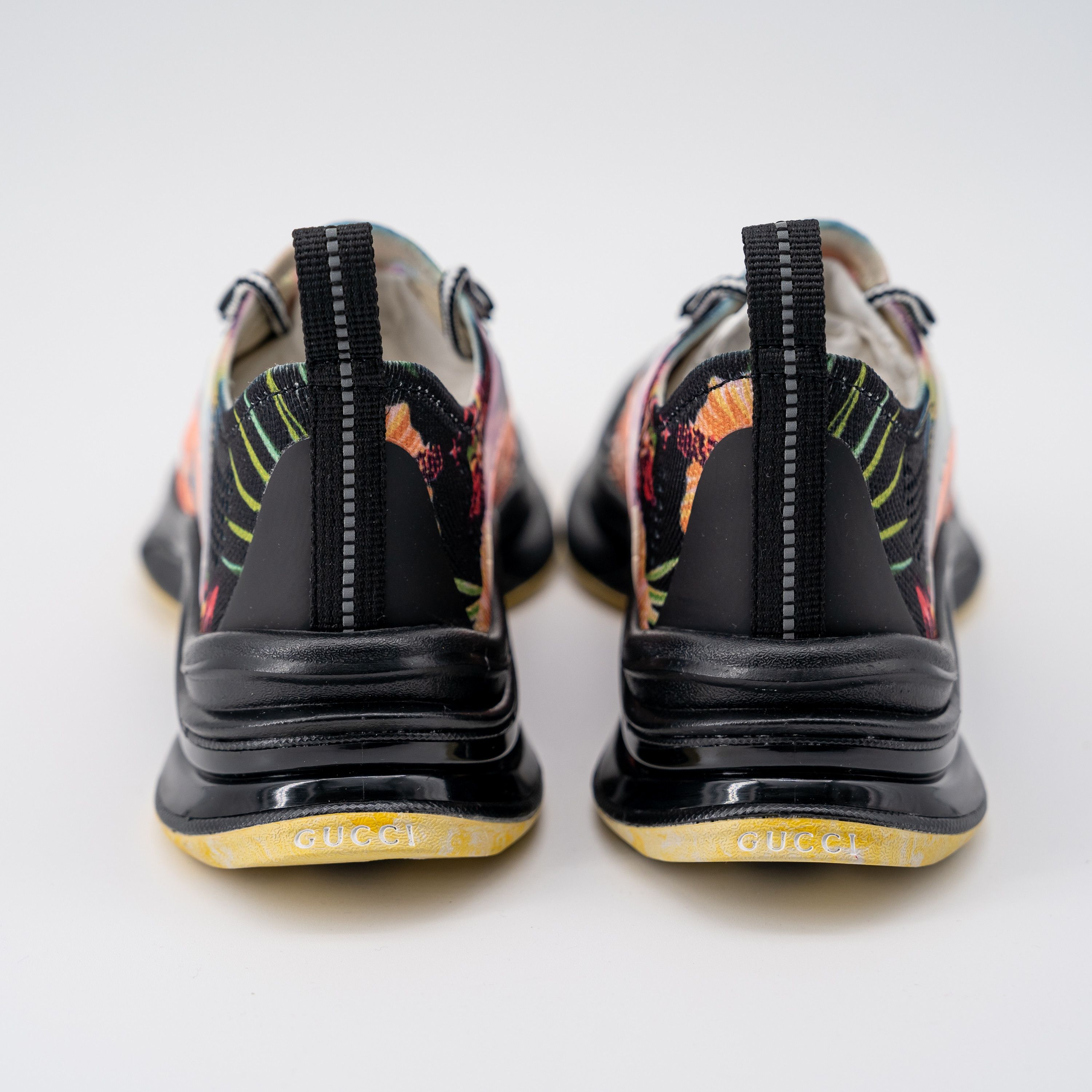 Gucci size 35G - Gucci Run Floral Sneakers GG black yellow Size US 5 / IT 35 - 3 Thumbnail