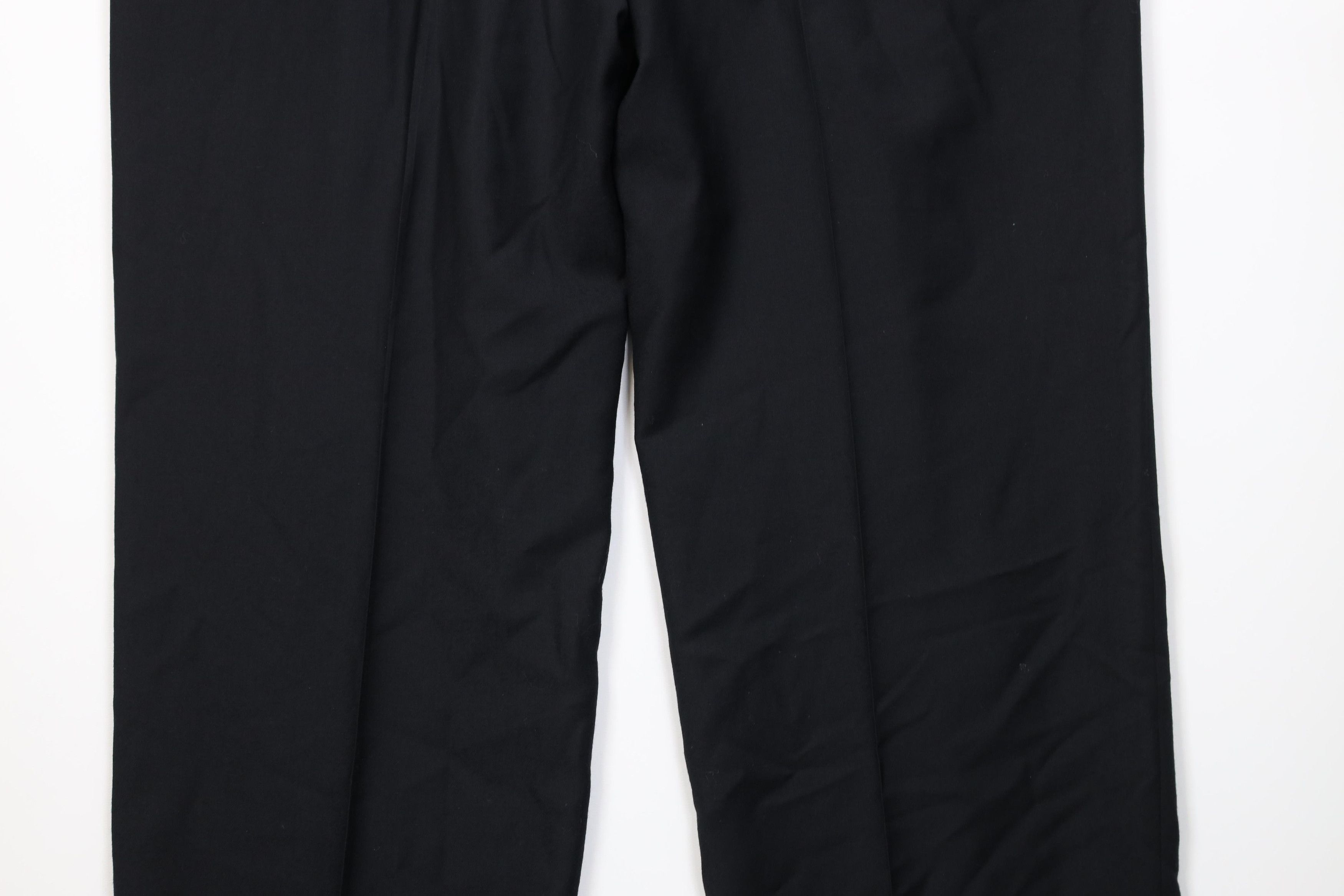 Vintage Vintage 90s Streetwear Wool Knit Wide Leg Chino Pants Black Size US 38 / EU 54 - 14 Thumbnail