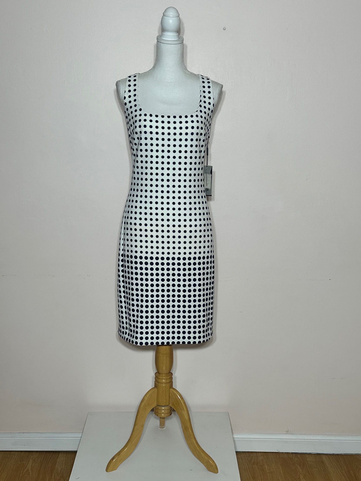 Karl Lagerfeld Karl Lagerfeld Polka Dot Crepe Cocktail Dress Size 12 Size XL / US 12-14 / IT 48-50 - 2 Thumbnail
