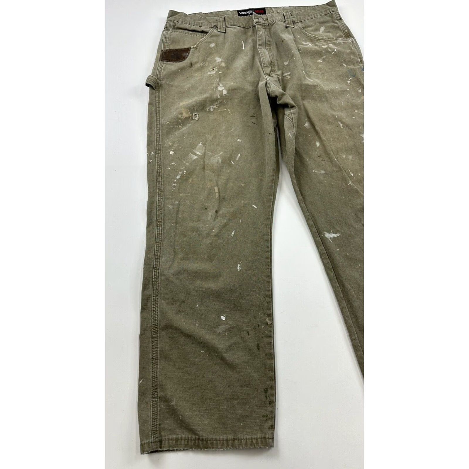 Wrangler Wrangler Carpenter Pants Mens 40x31 Khaki Workwear Size US 40 / EU 56 - 3 Thumbnail