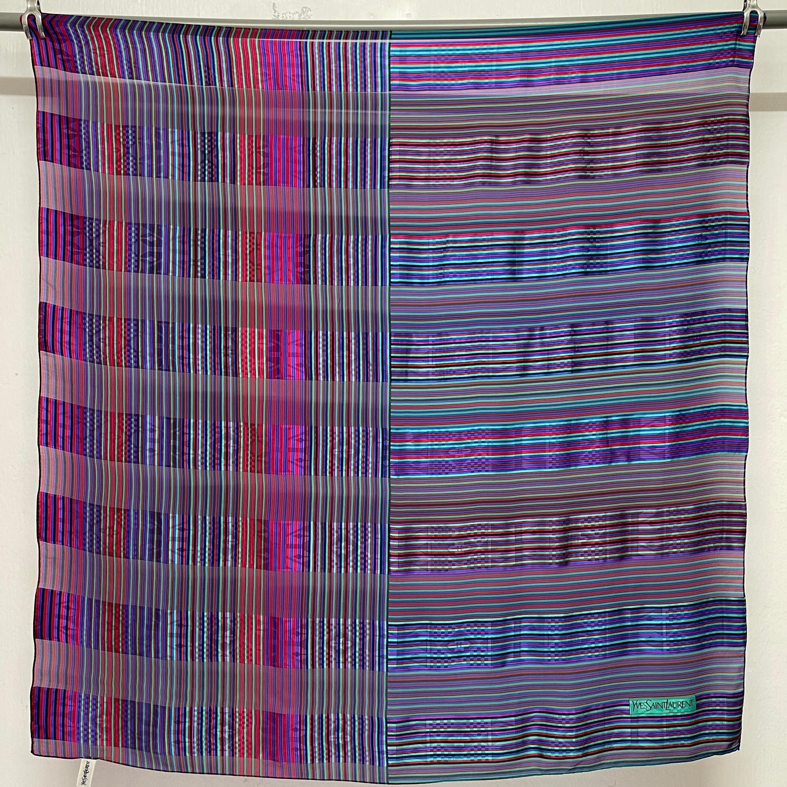 Yves Saint Laurent Vintage Yves Saint Laurent Silk Scarf - S7060 Size ONE SIZE - 5 Thumbnail