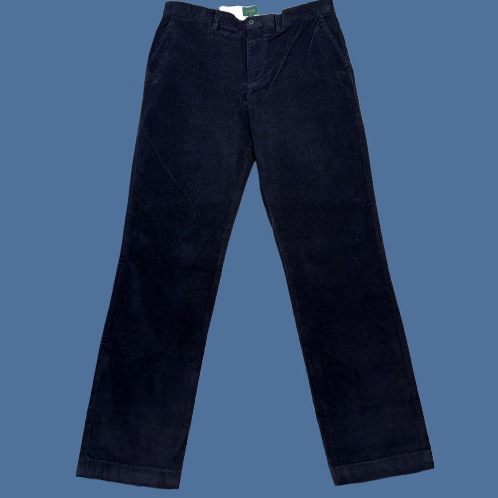 J.Crew J Crew Pants Mens 34x34 Navy Blue Corduroy Broken In Straight Trouser Preppy Ivy Size US 34 / EU 50 - 1 Thumbnail