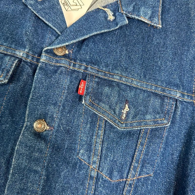 Levi's × Levi's Vintage Clothing × Vintage Levi's Vest Denim Vintage Sleeveless Jacket USA Biker Rider Size S / US 4 / IT 40 - 4 Thumbnail