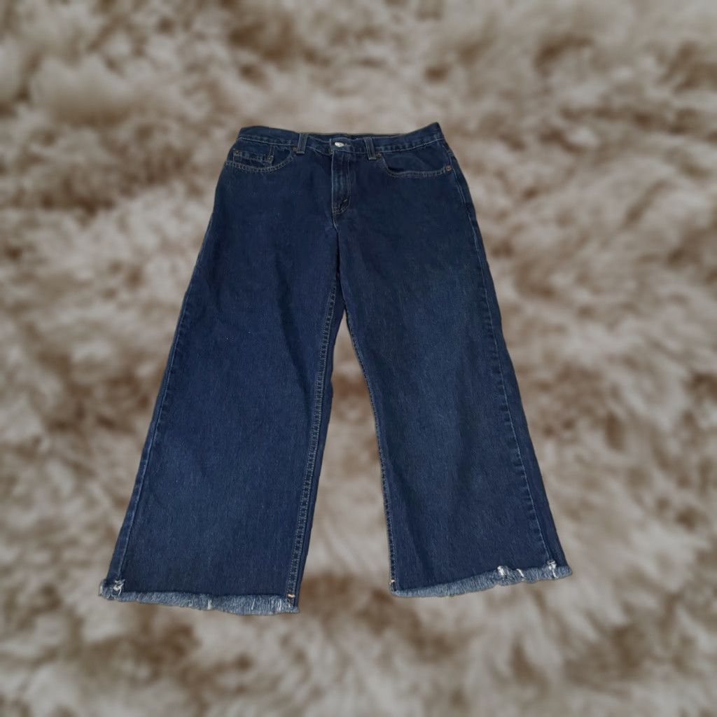 VINTAGE Levi's Jeans Womens 10 Blue 577 MIS 10M Lower Rise Loose Fit Crop