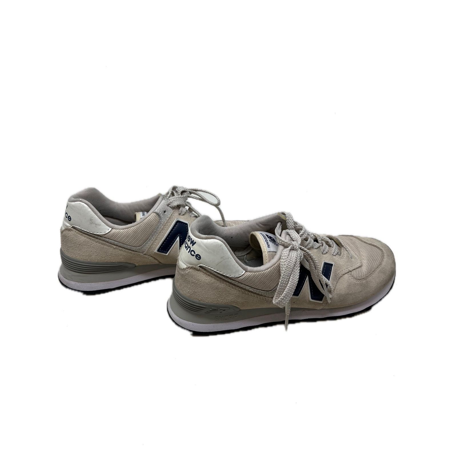 New Balance New Balance 574 Tan Navy Mens 10 Size US 10 / EU 43 - 4 Thumbnail
