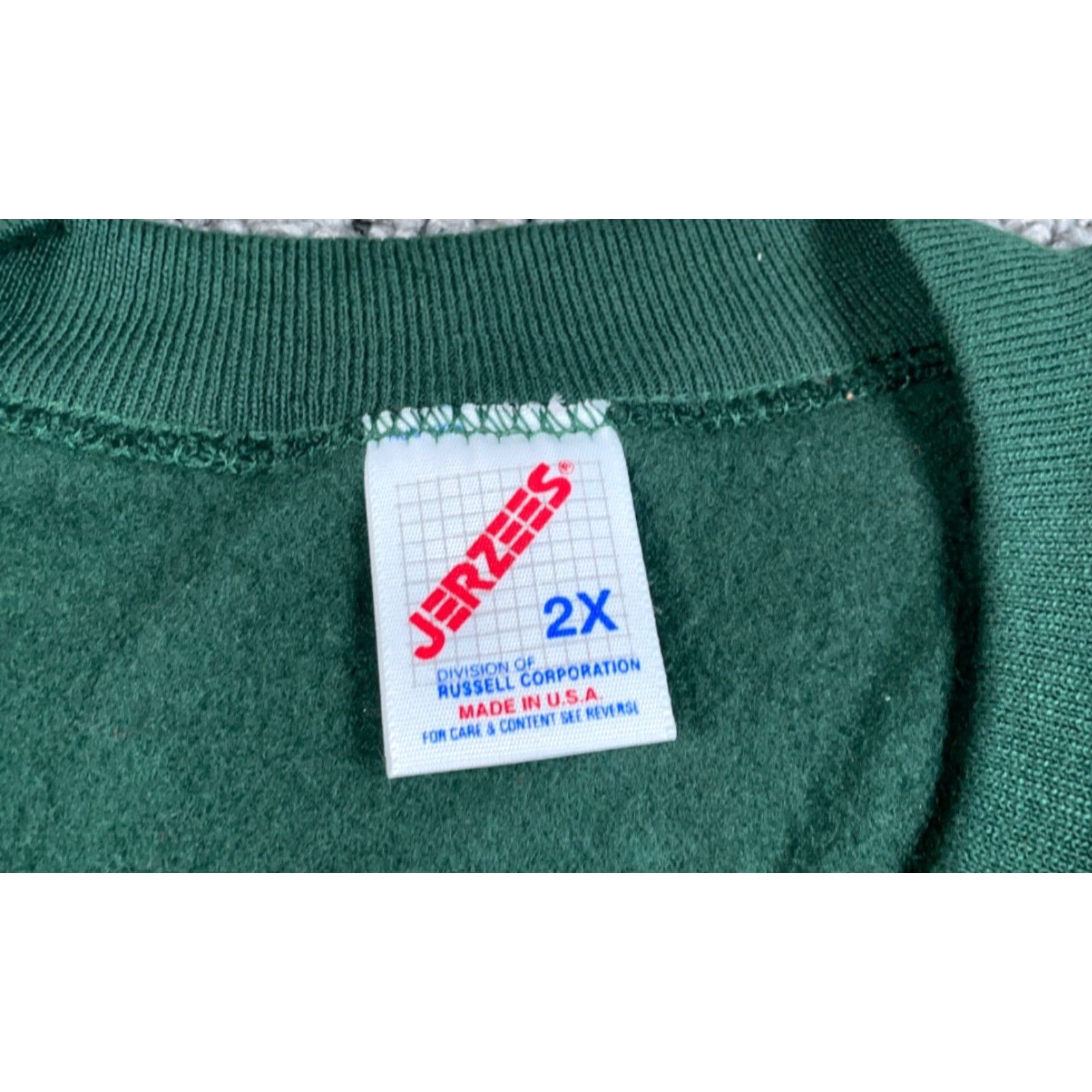 Jerzees VINTAGE Jerzees Sweatshirt Santa Claus Christmas Holiday Crewneck 2X Women Green 90s Glitter Size XXL / US 16-18 / IT 52-54 - 3 Thumbnail