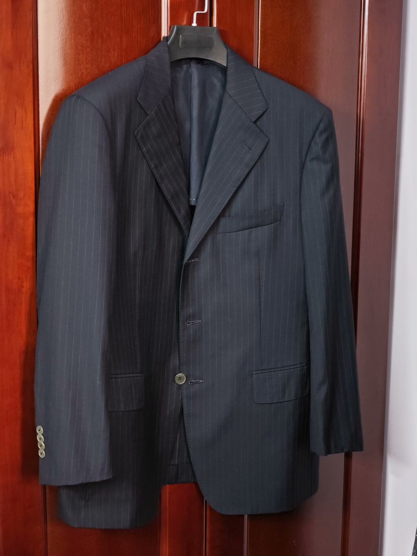 Japanese Brand Custom Italian Wool Blend Suit Jacket Size US M / EU 48-50 / 2 - 1 Thumbnail