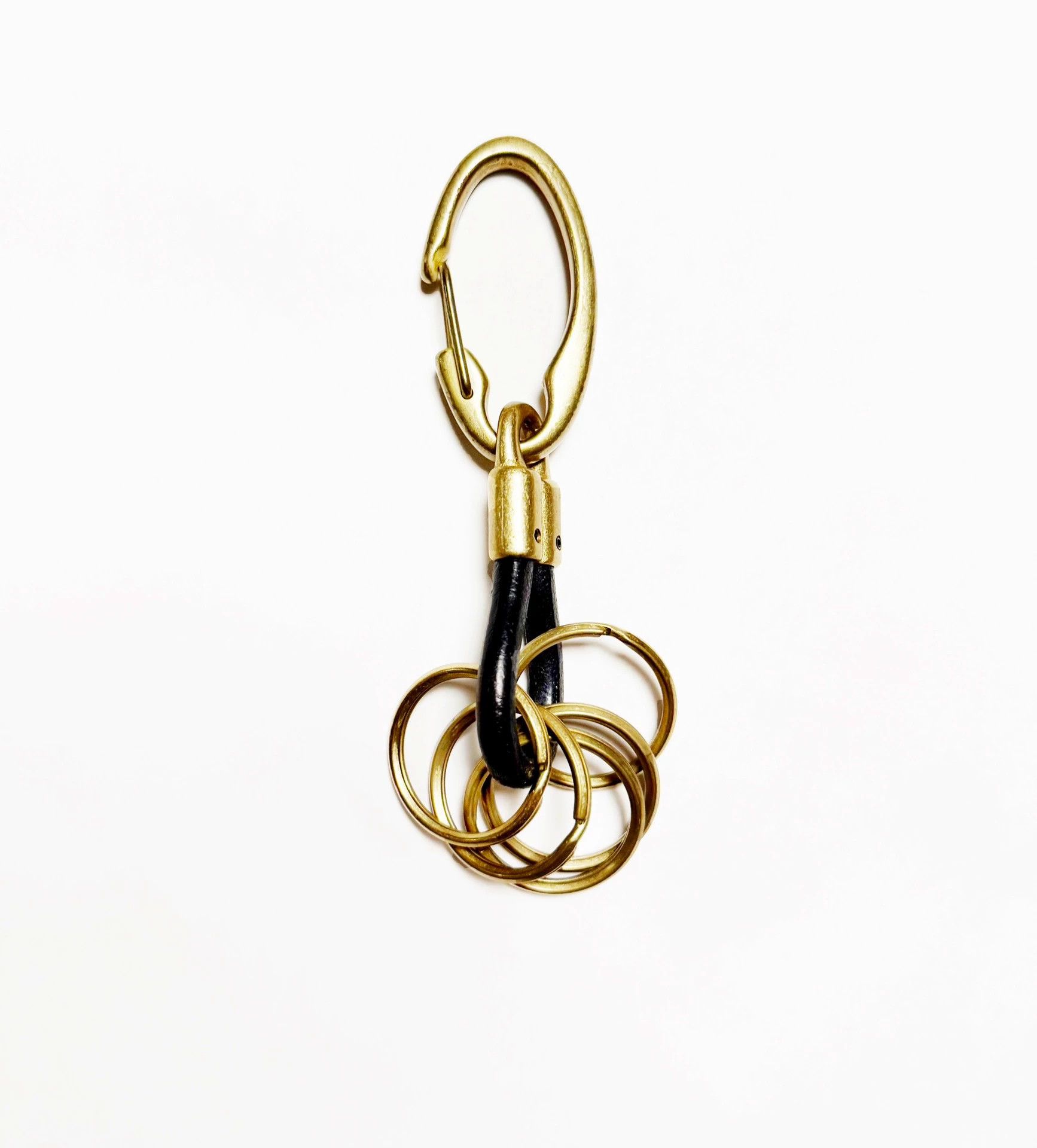 Yohji Yamamoto Yohji Yamamoto Pour Homme Brass Keychain Horween Leather 5 Size ONE SIZE - 1 Thumbnail