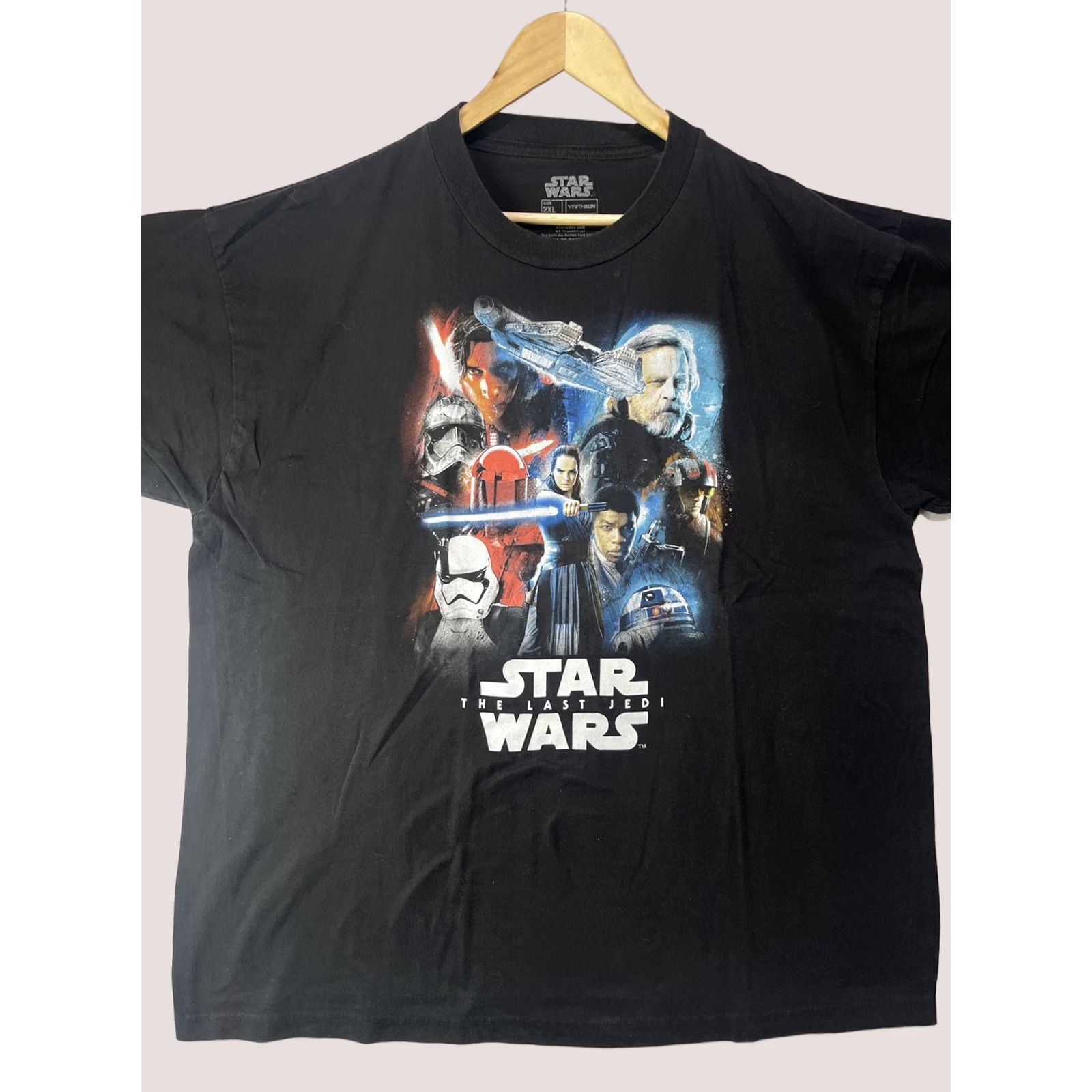 Vintage VINTAGE Star Wars Shirt Mens 2XL XXL Fifthsun The Last Jedi Short Sleeve Black Movie Size US XXL / EU 58 / 5 - 1 Thumbnail