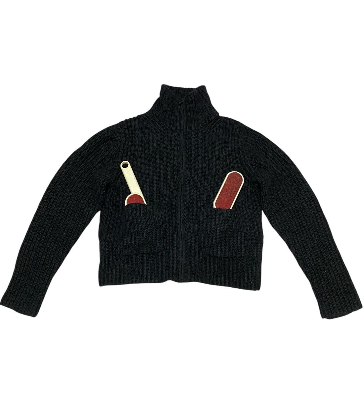 Lemaire × Uniqlo Dope! Lemaire x Uniqlo Dark Shadow Cropped Zipper Knit (C4) Size US M / EU 48-50 / 2 - 1 Thumbnail