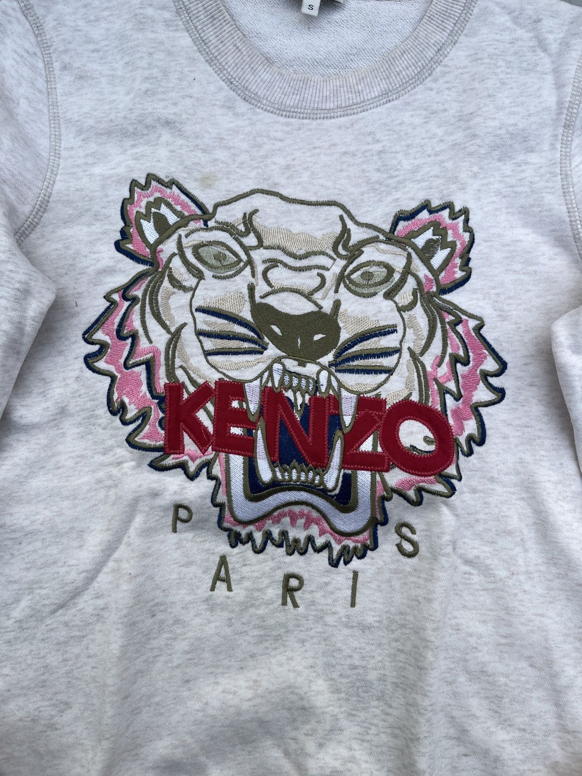 Kenzo Kenzo Paris Tiger Embroidered Crewneck Size US S / EU 44-46 / 1 - 2 Thumbnail