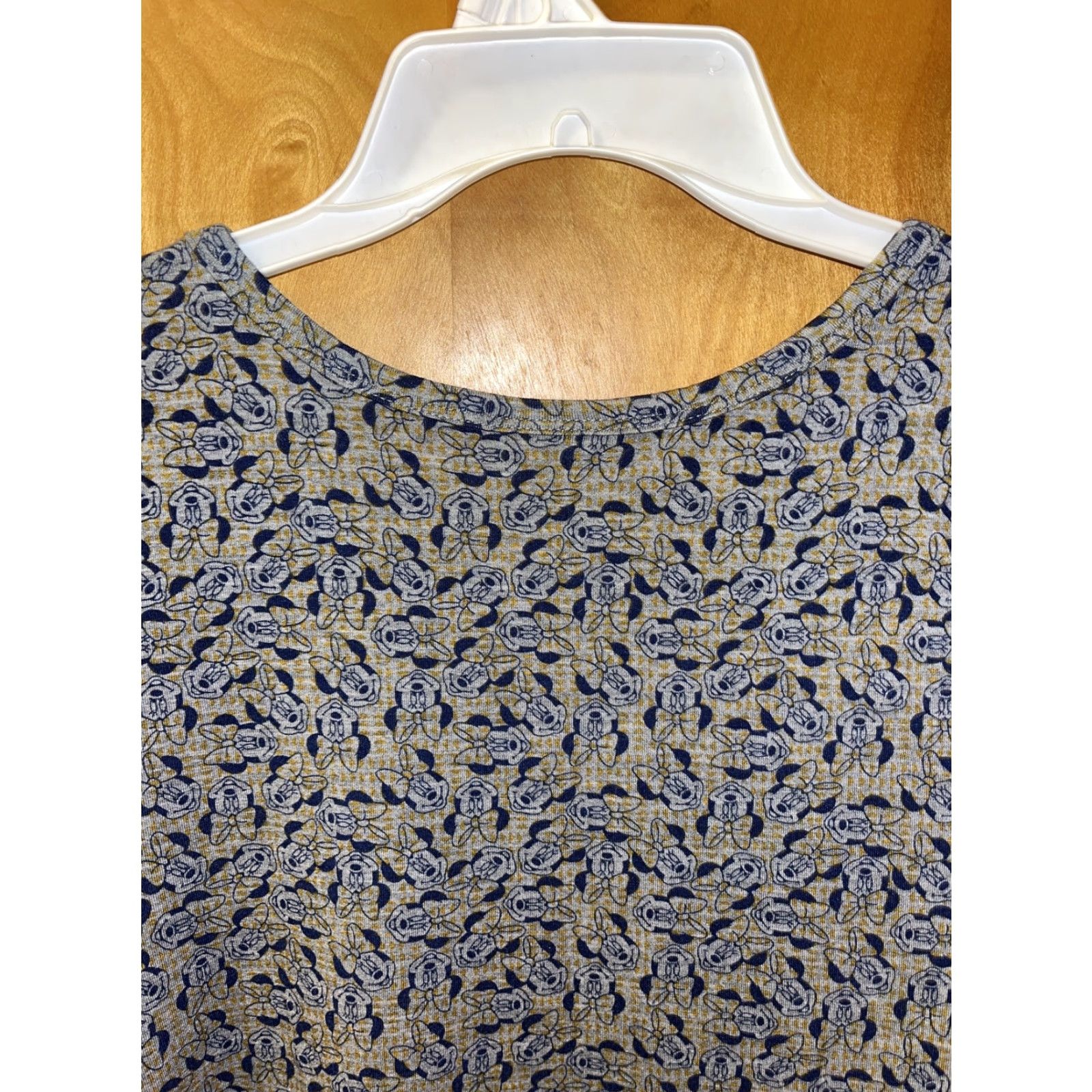 Vintage LULAROE Disney Minnie Mouse Carly Dress Gray Yellow Size XXS Size XXS / US 00 / IT 34 - 6 Thumbnail