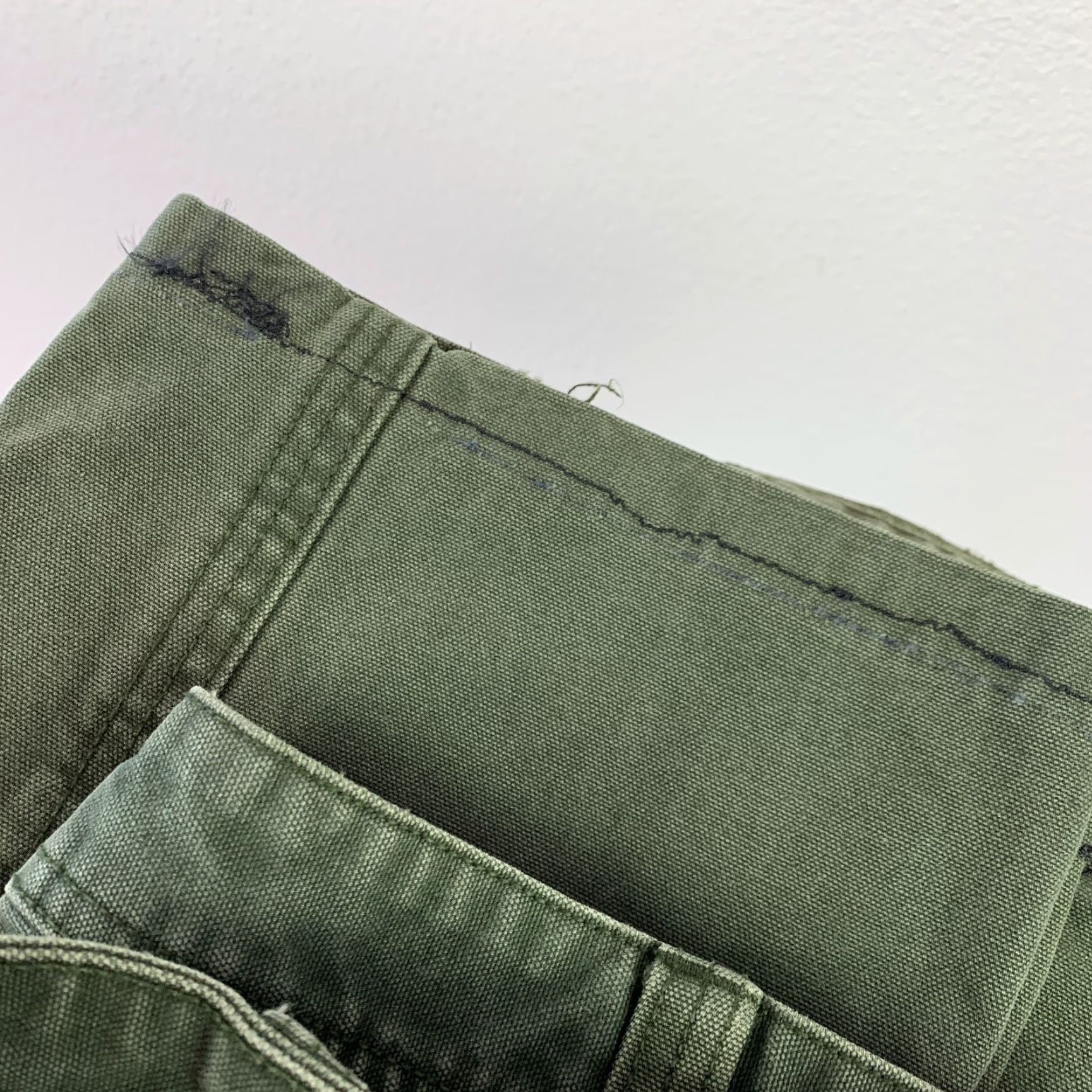 Vintage VINTAGE Cabela's Jeans Pants 905943 44x32 Green Cotton Denim Regular Straight Men Big & Tall Inseam 30.5" Zip fly Button Pockets Breathable Comfort Size US 43 - 6 Thumbnail