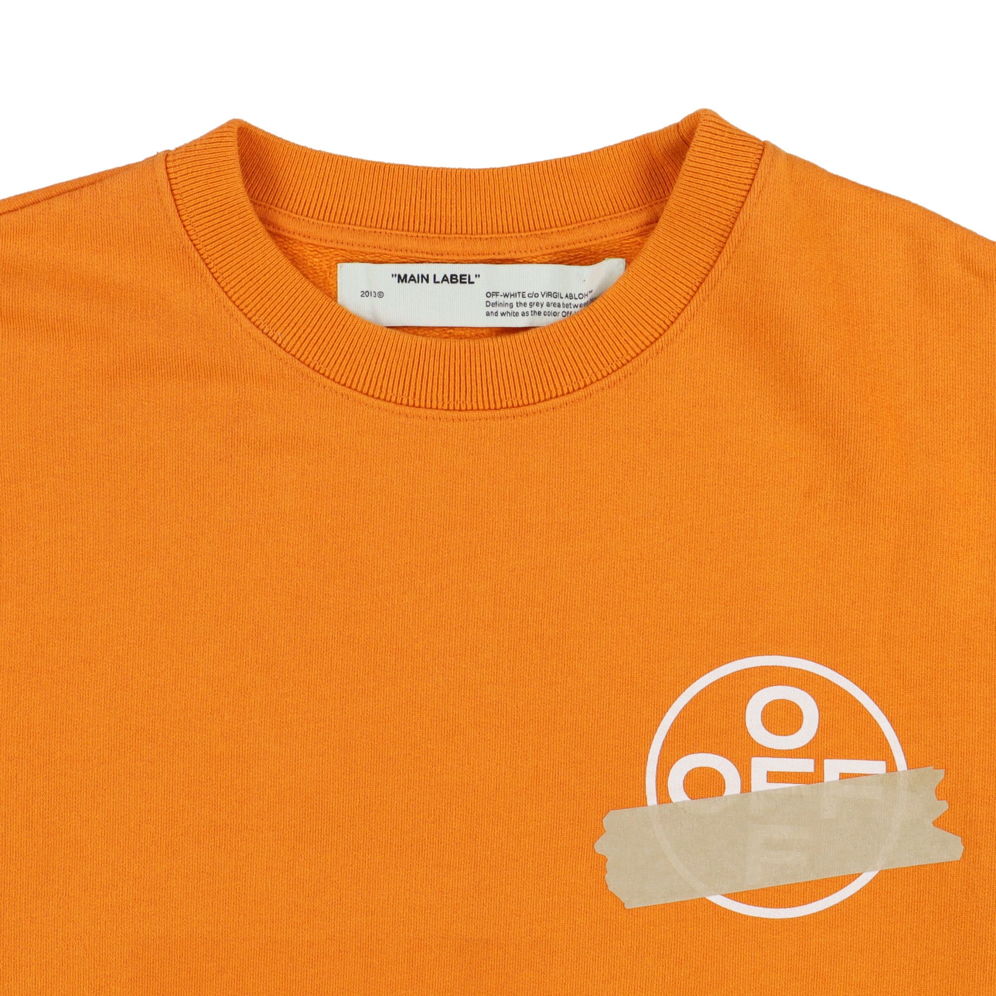 Off-White Orange Tape Arrows Logo Sweatshirt Size US M / EU 48-50 / 2 - 6 Thumbnail