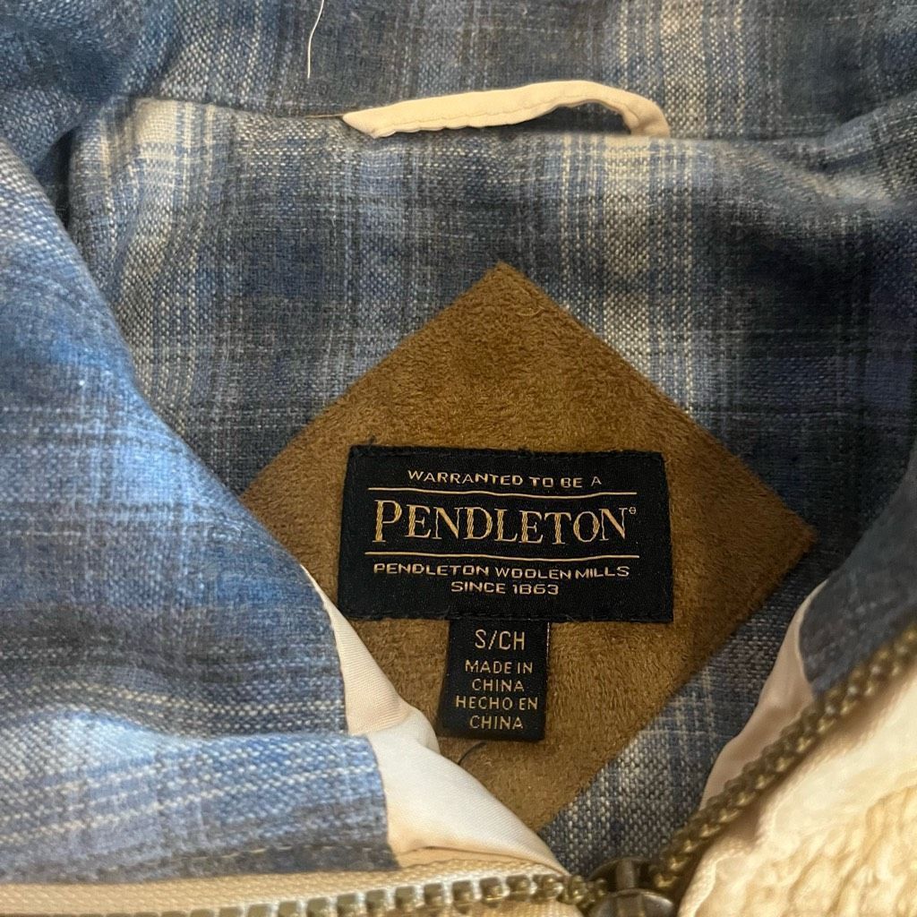Pendleton Pendleton Cream Fuzzy Sherpa Fleece Jacket Women Small Size S / US 4 / IT 40 - 3 Thumbnail