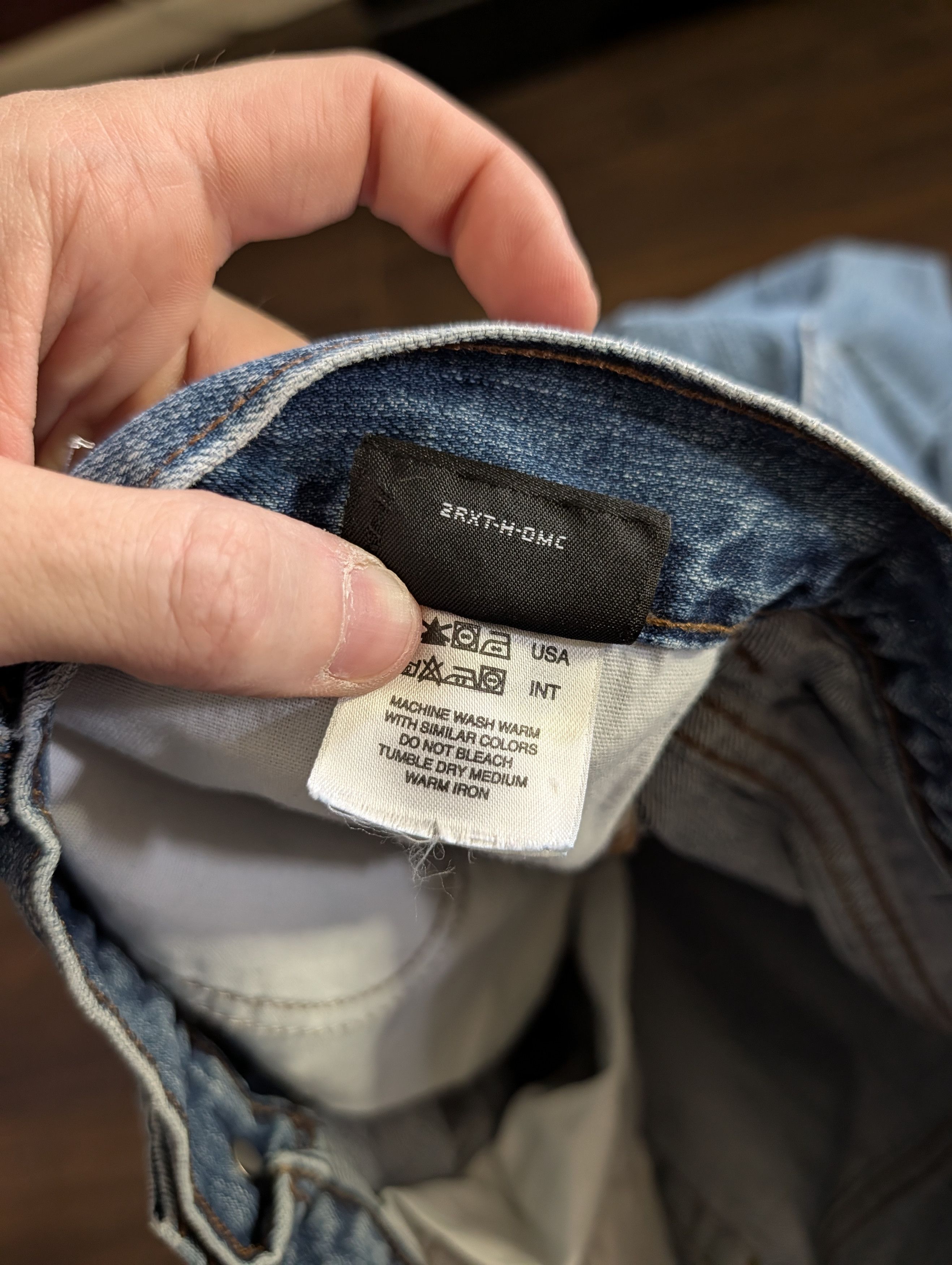 Harley Davidson Vintage blue denim branded tapered jeans 38 Size US 38 / EU 54 - 14 Thumbnail