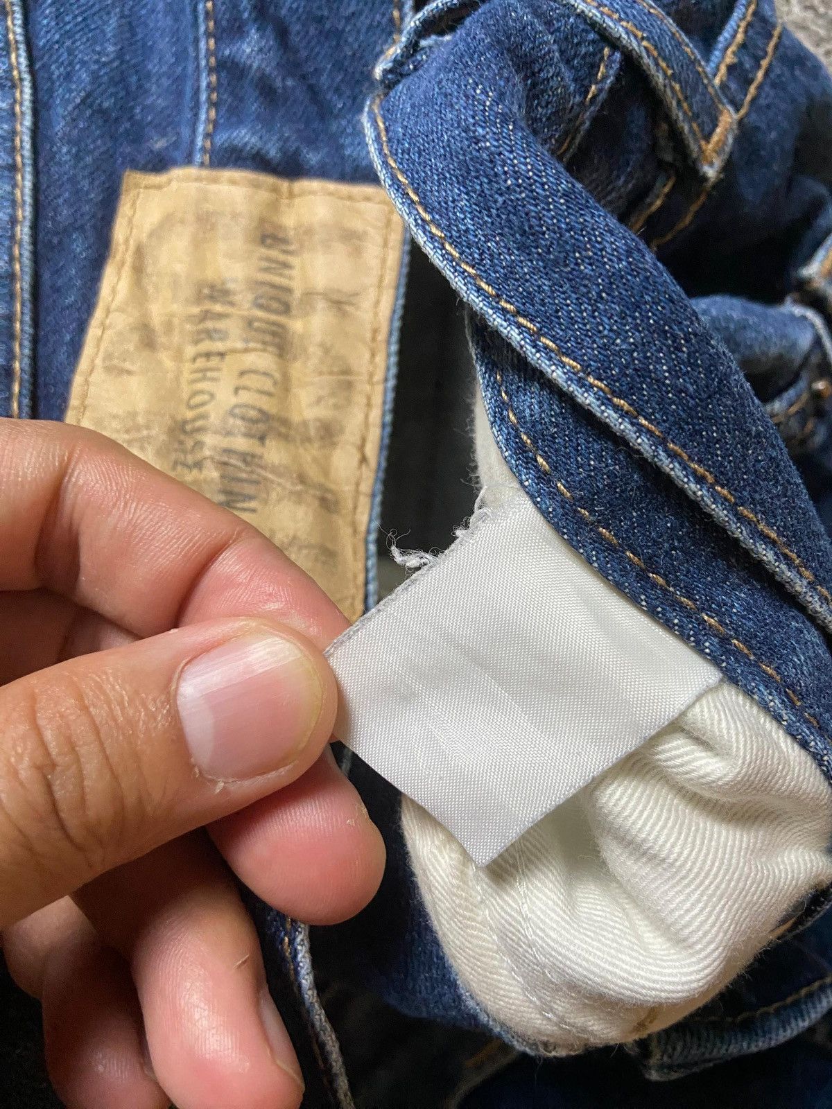 Japanese Brand × Other × Vintage Unique Clothing Warehouse Straight Cut Denim Jeans (128) Size US 30 / EU 46 - 2 Thumbnail