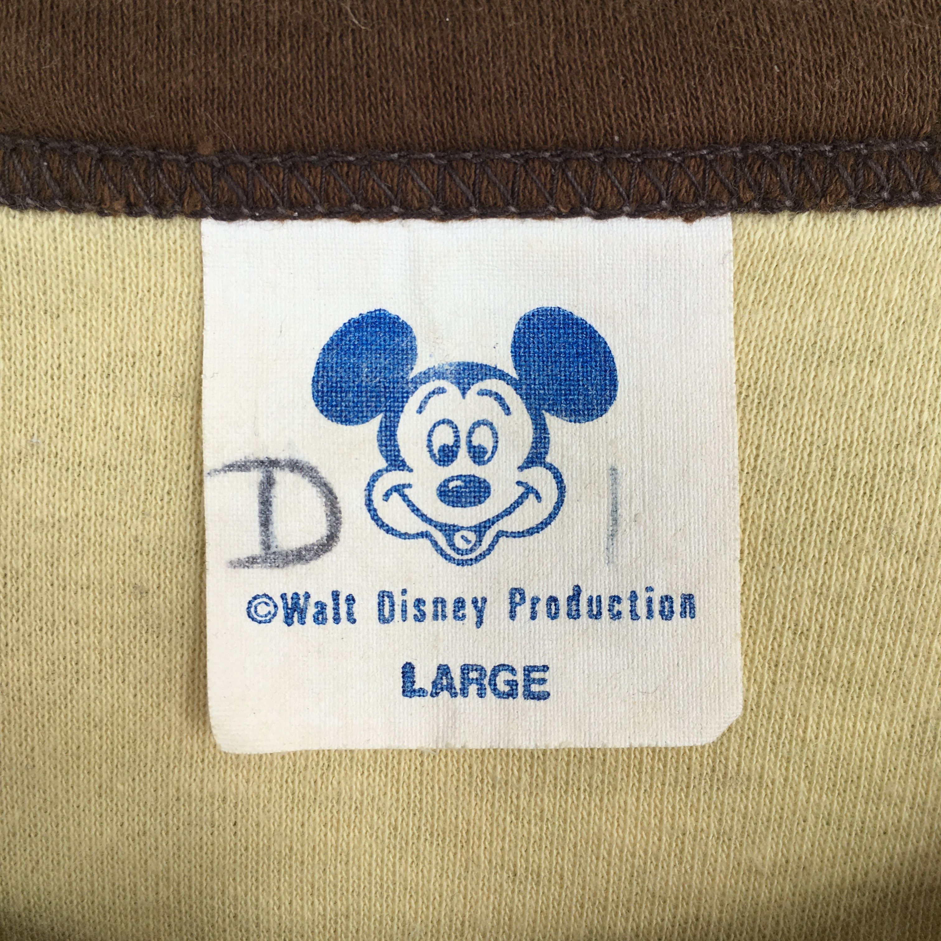 Disney Vintage 1980's Mickey Mouse Disney Yellow Tshirt Large Size US L / EU 52-54 / 3 - 5 Thumbnail