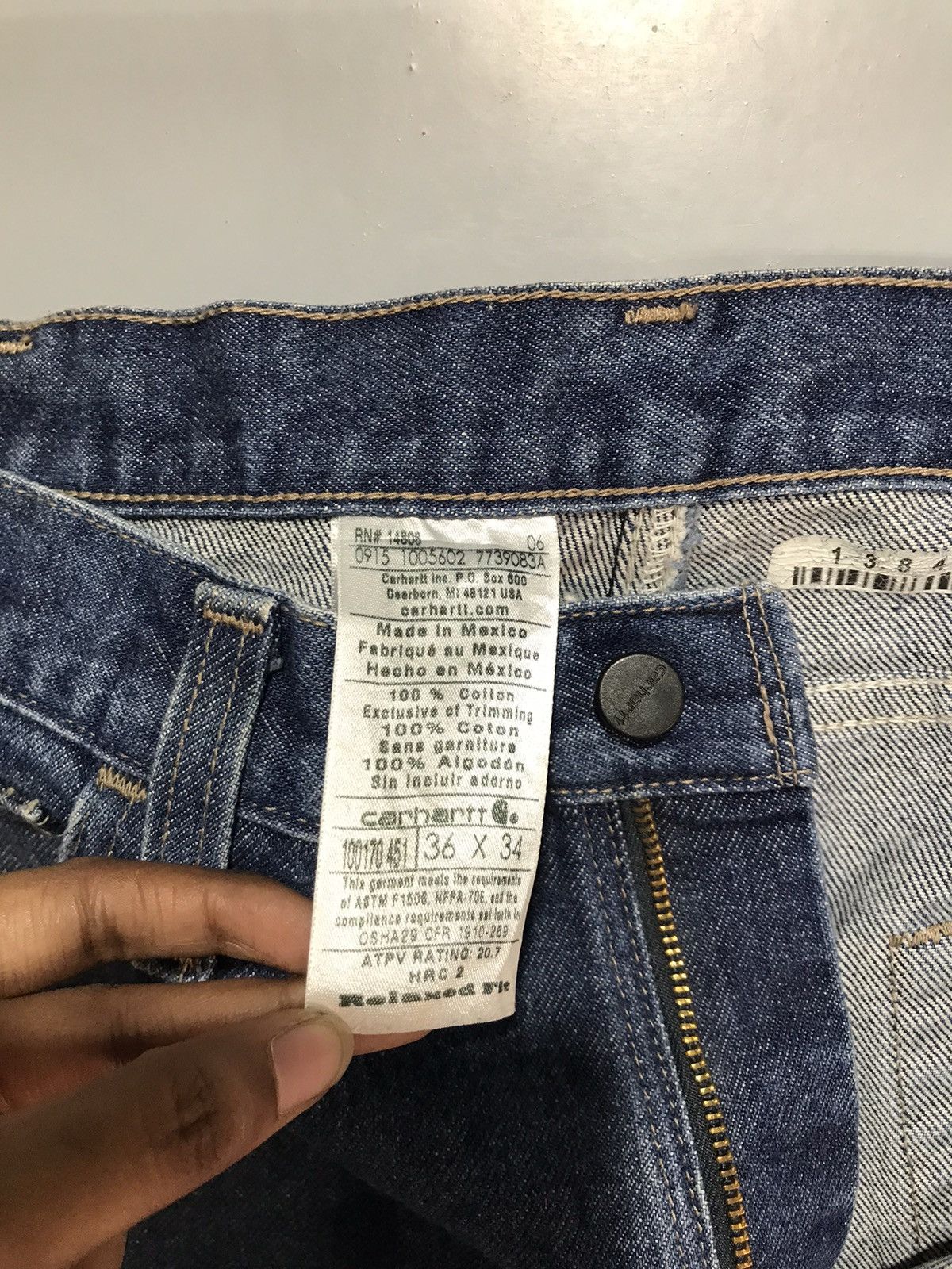 Carhartt Vintage Carhartt FR double knee workwear denim Size US 38 / EU 54 - 8 Thumbnail