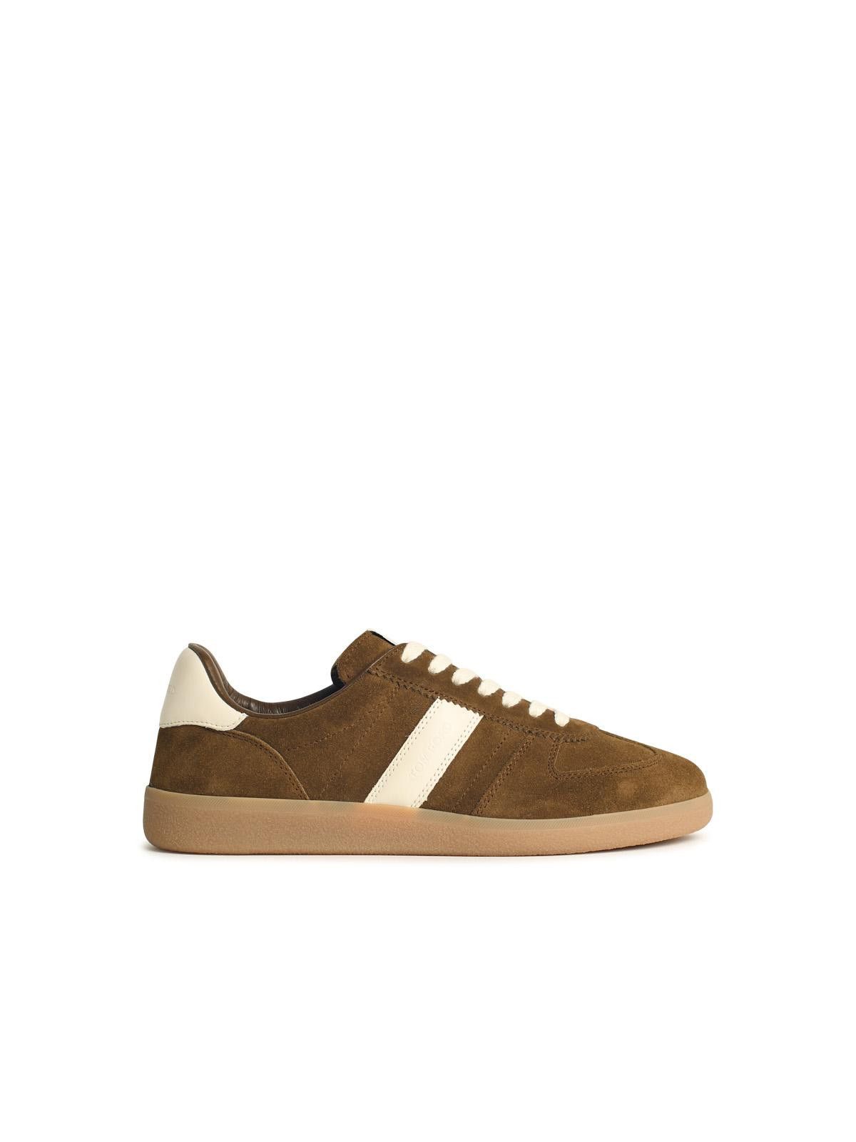 Tom Ford TOM FORD 'Archer' Brown Suede Sneakers Size US 7 / EU 40 - 1 Thumbnail