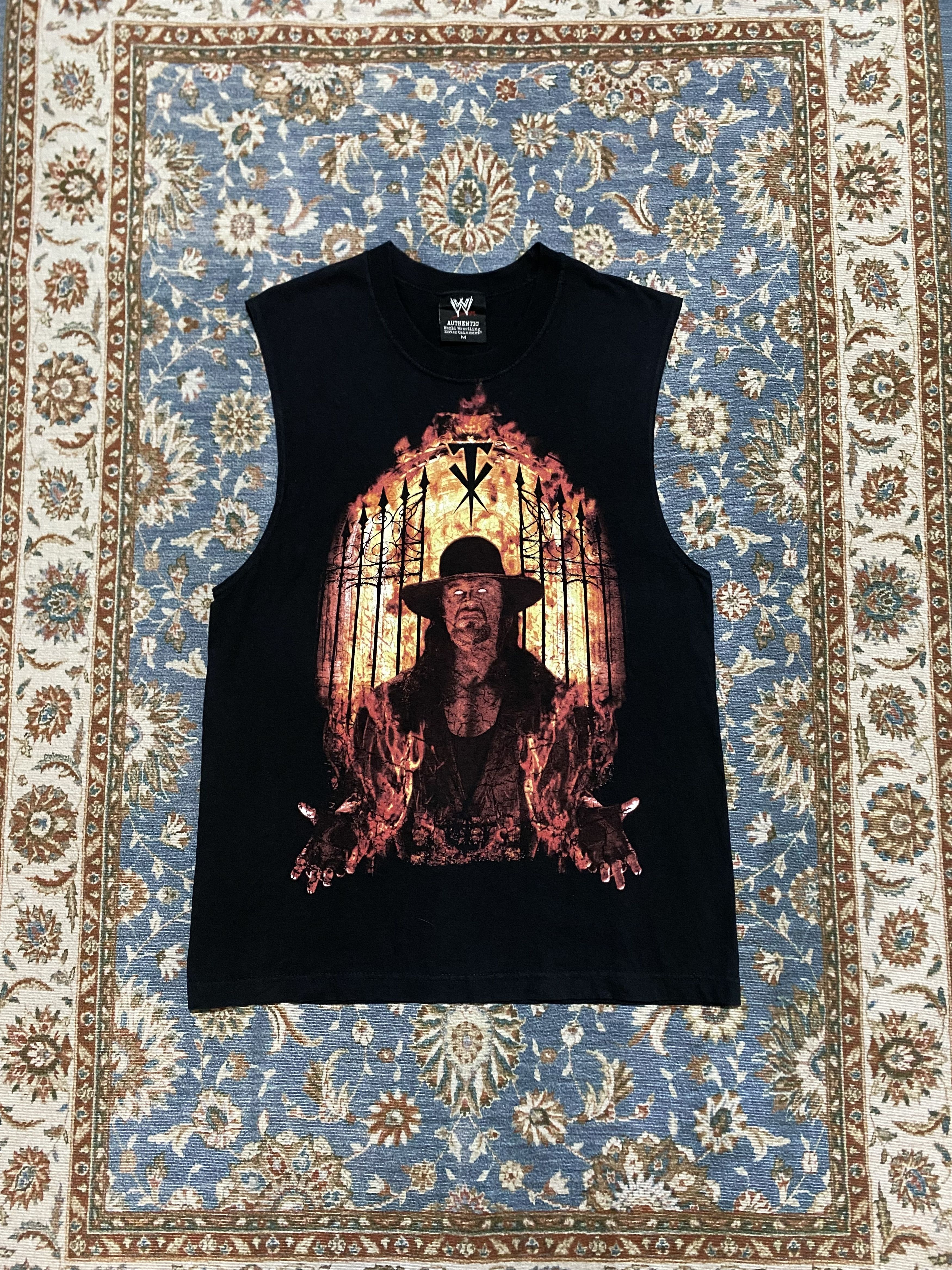 Vintage Vintage Wwe Undertaker Tank Top Rare Item Front and Back Size US M / EU 48-50 / 2 - 1 Thumbnail