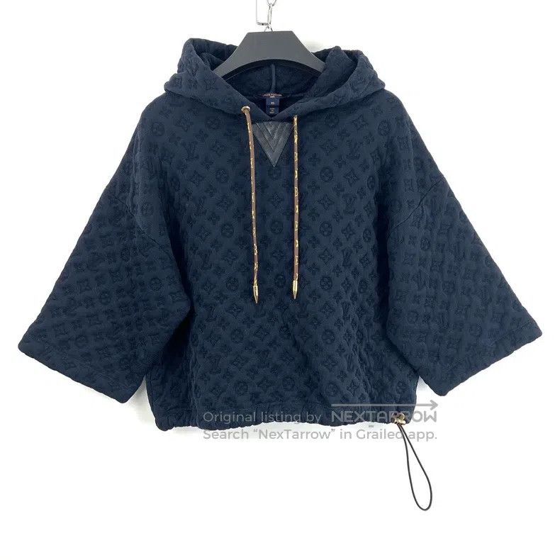 Louis Vuitton Louis Vuitton Navy Blue Embossed Dark Pattern Full Print S Size XS / US 0-2 / IT 36-38 - 1 Thumbnail