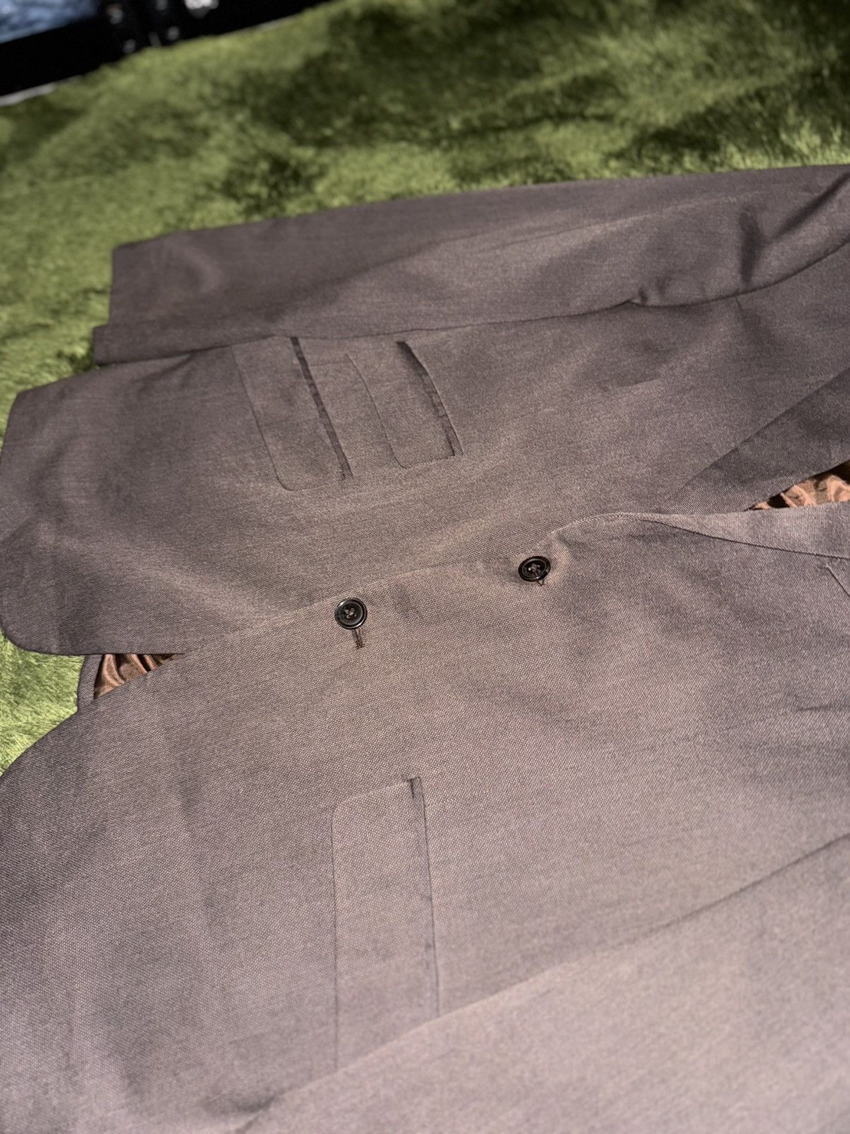 Tommy Hilfiger [40R] Tommy Hilfiger USA Two-Button Classic Fit Blazer Brown Size 40R - 4 Thumbnail