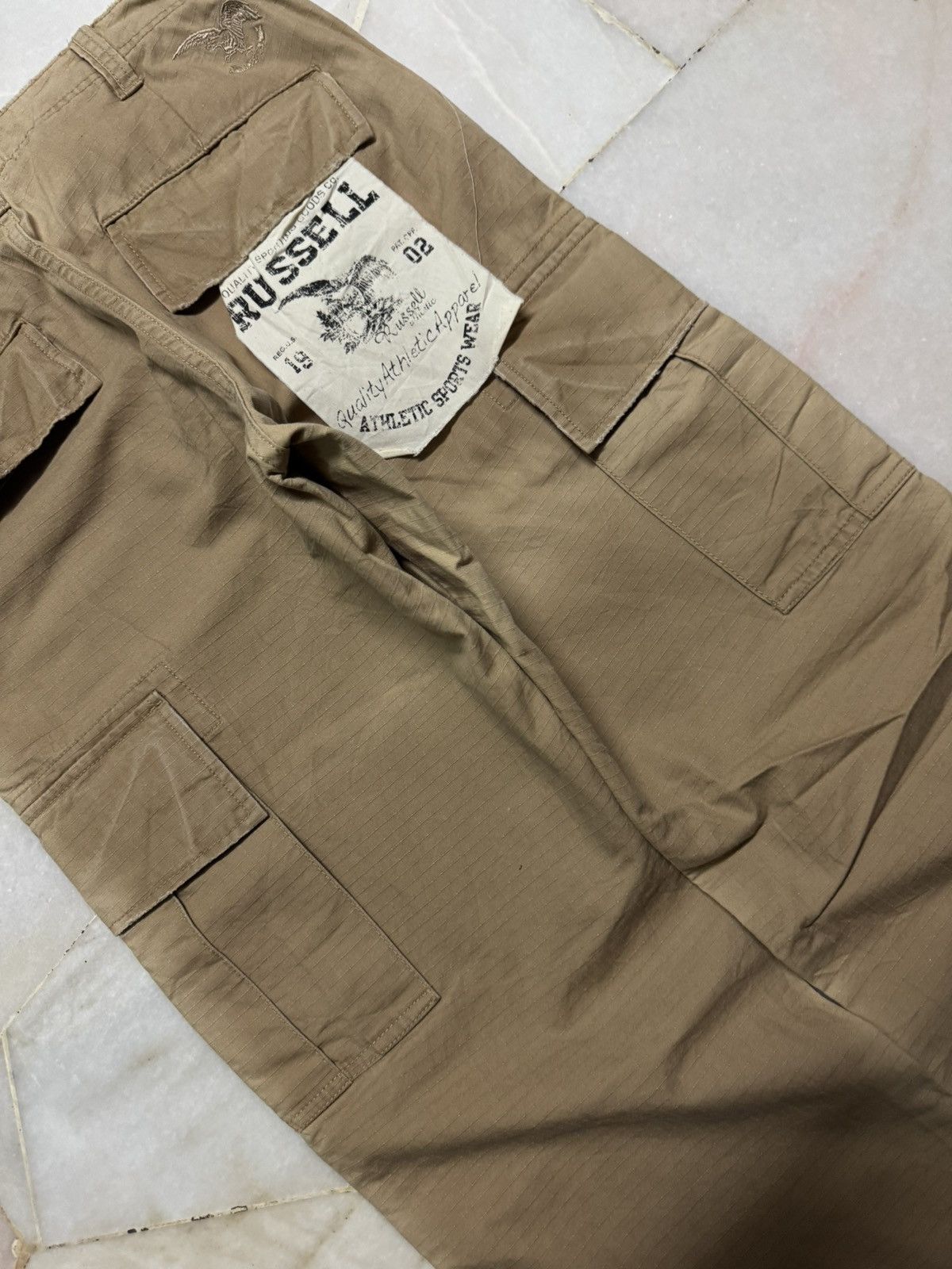 Russell Athletic 💥Nice Faded Y2K Russell Athletic Sportwear Cargo With Tag Size US 31 - 23 Thumbnail