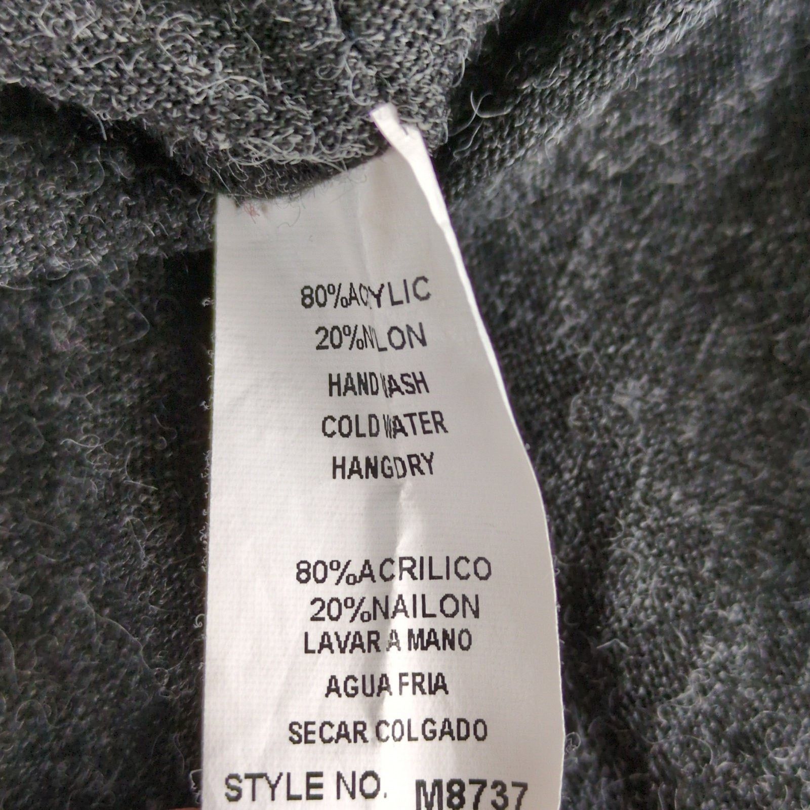 Other Monoreno Women's S Embroidered Gray Knit Poncho Top, Batwing Size S / US 4 / IT 40 - 5 Thumbnail