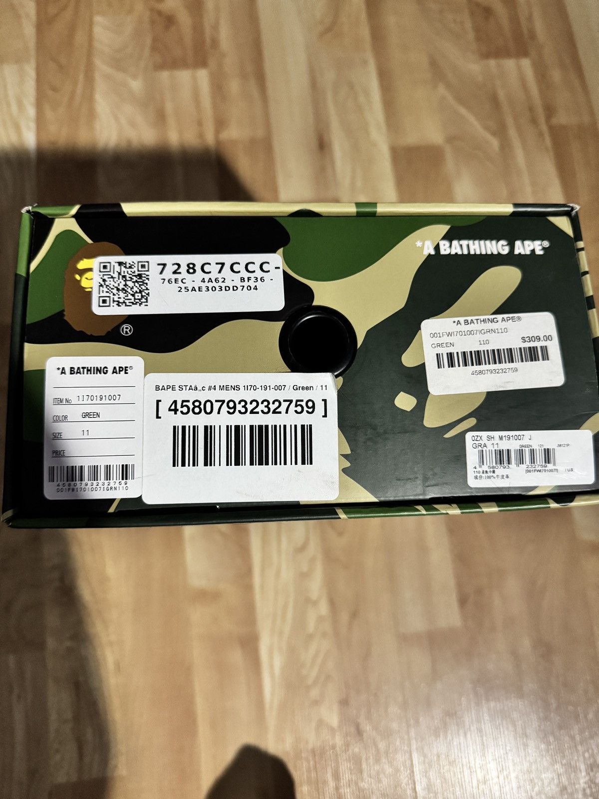 Bape BAPESTA #4 M1 Size US 11 / EU 44 - 11 Thumbnail