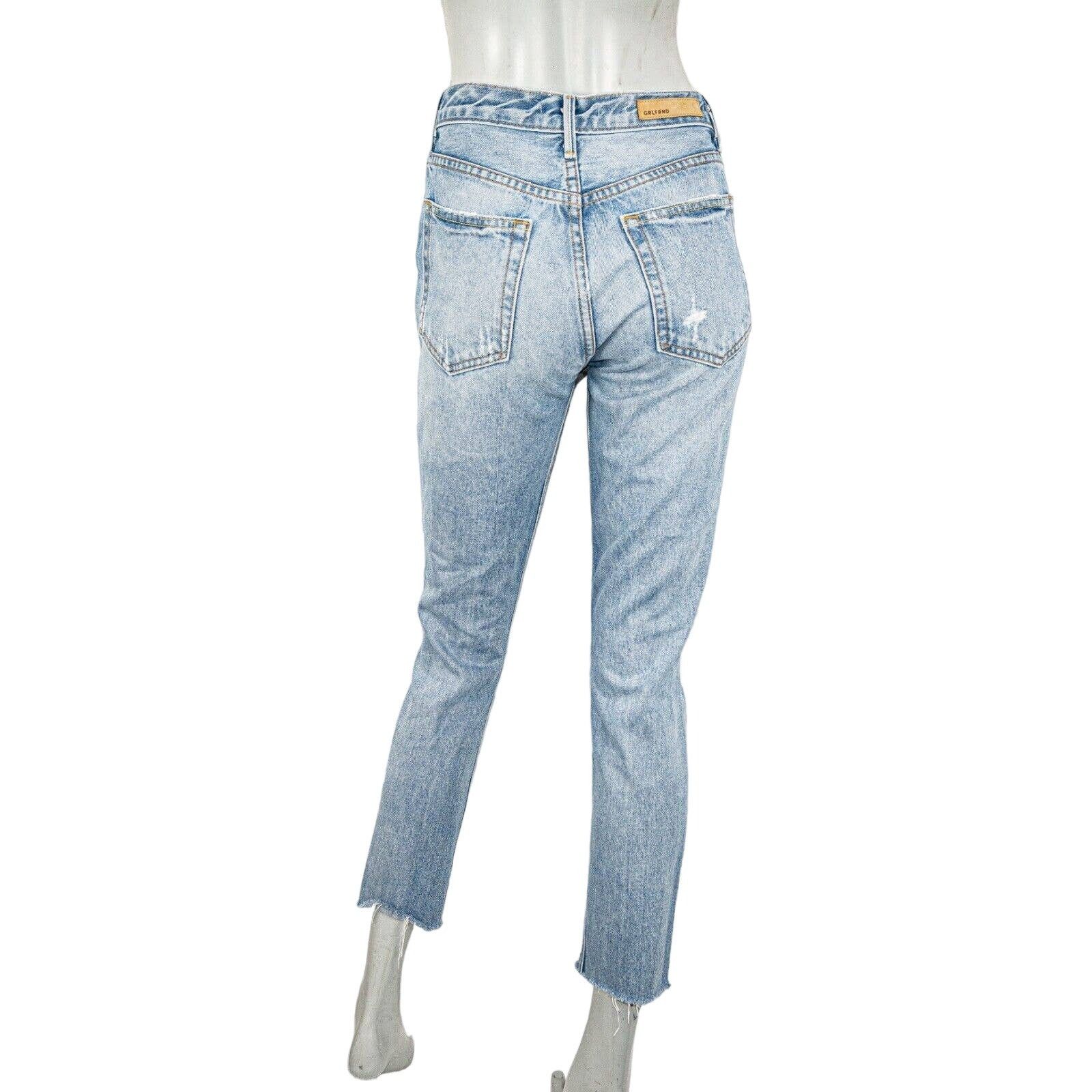 GRLFRND GRLFRND Karolina High Rise Straight Crop Jeans more love Size 26" / US 2 / IT 38 - 3 Thumbnail