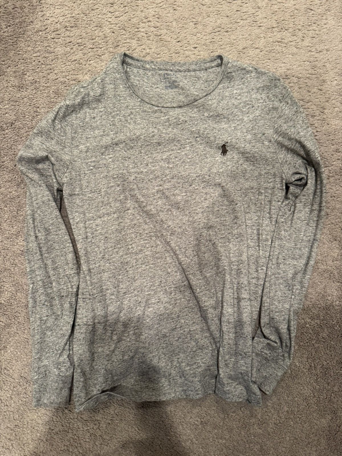 Polo Ralph Lauren Grey polo long sleeve Size US S / EU 44-46 / 1 - 1 Thumbnail
