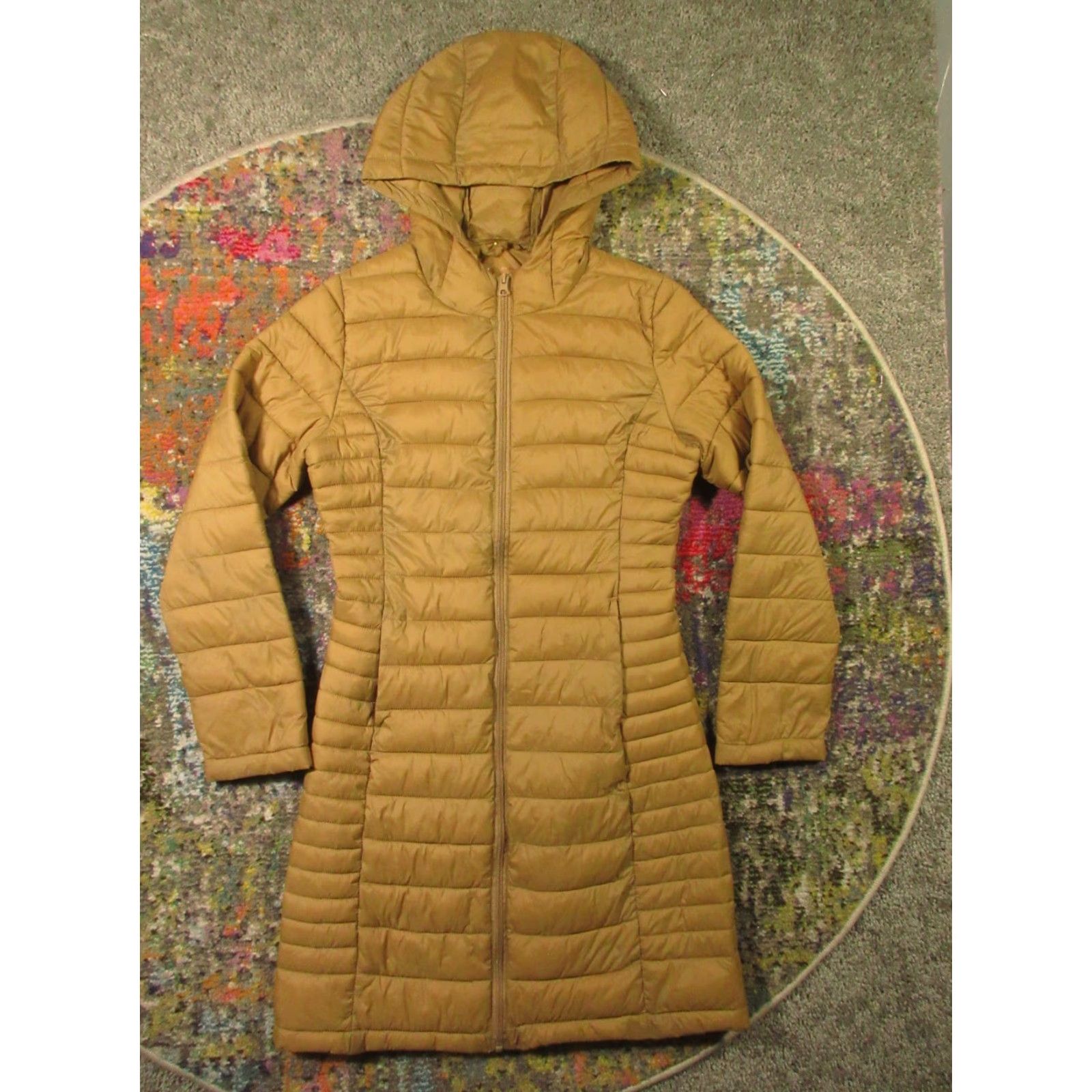 Vintage Lovetree Puffer Parka Jacket Womens S Brown Full Zip Lightweight Packable Jacket Size S / US 4 / IT 40 - 2 Thumbnail