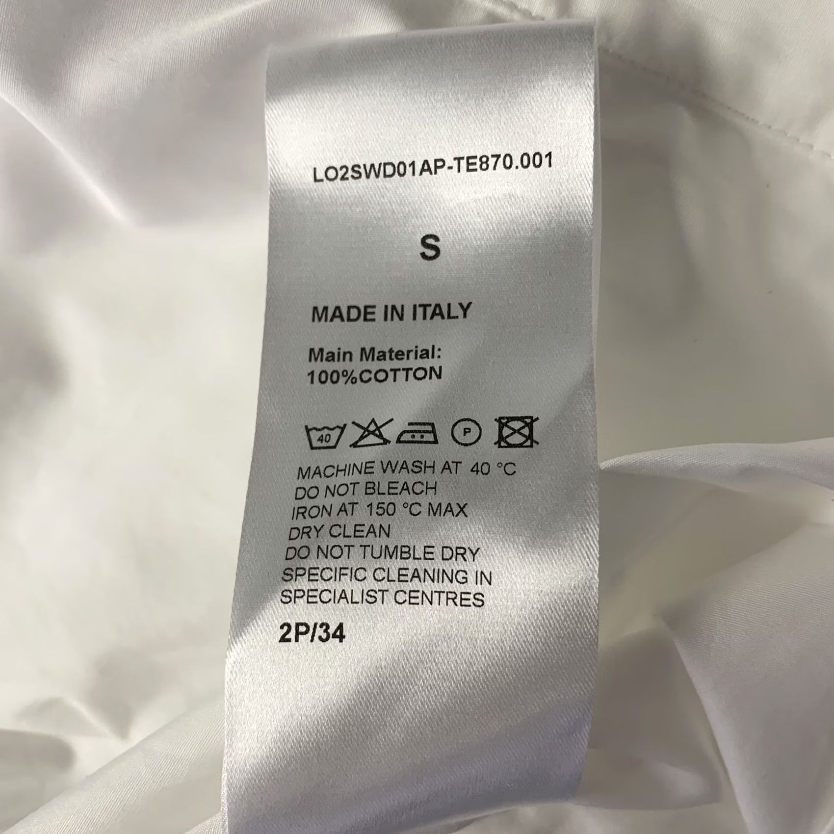 Lourdes LOURDES Size S White Cotton Button Up Knee-Length Dress Size S / US 4 / IT 40 - 7 Thumbnail