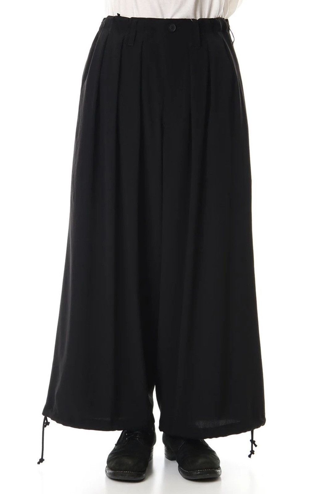 Yohji Yamamoto Yohji Yamamoto Pour Homme - G12 Tuck Wide Pleated Pants Size US 35 - 2 Thumbnail