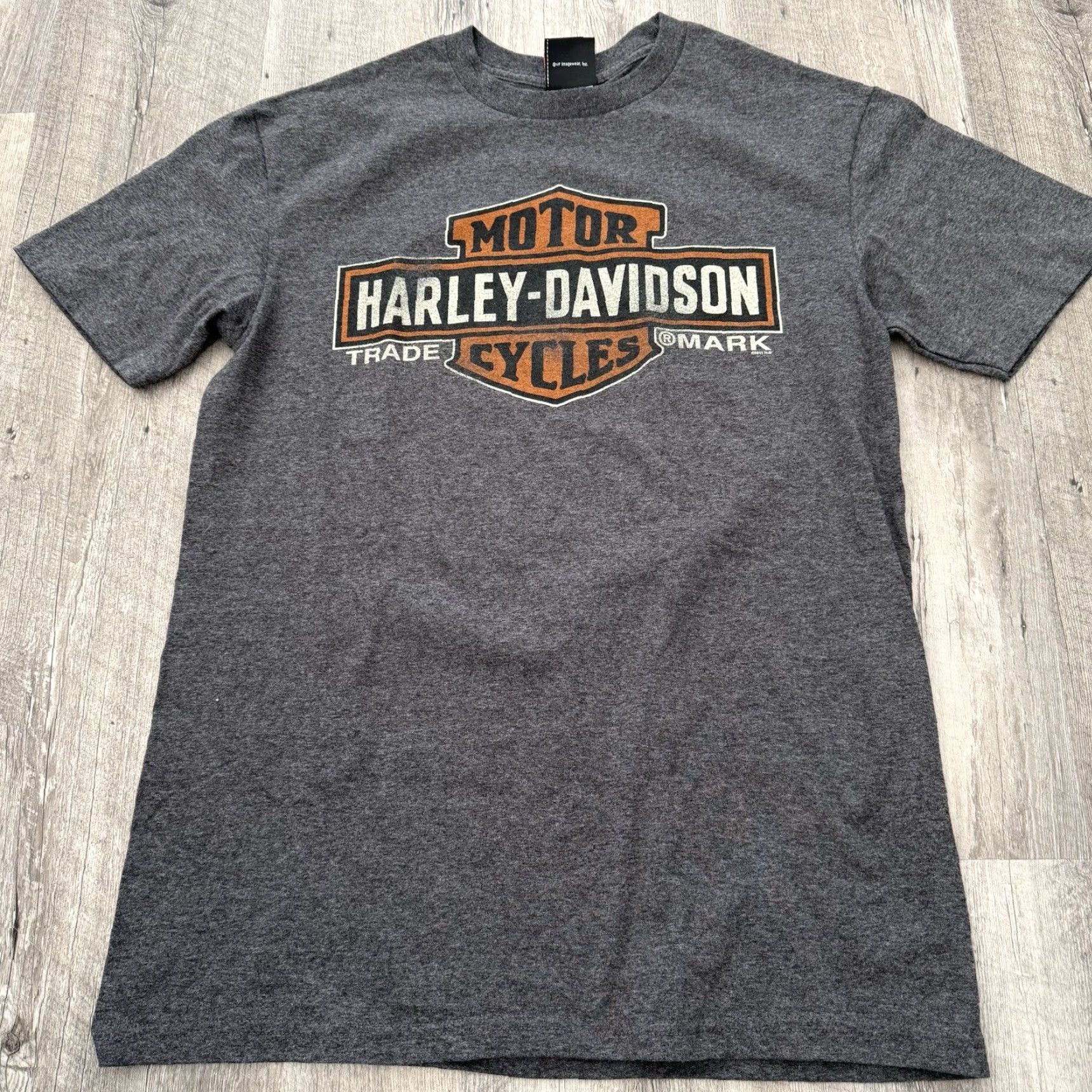 Harley Davidson Harley-Davidson Graphic T Shirt Mens M Gray Motorcycle Biker Tee Mad River Size US M / EU 48-50 / 2 - 8 Thumbnail