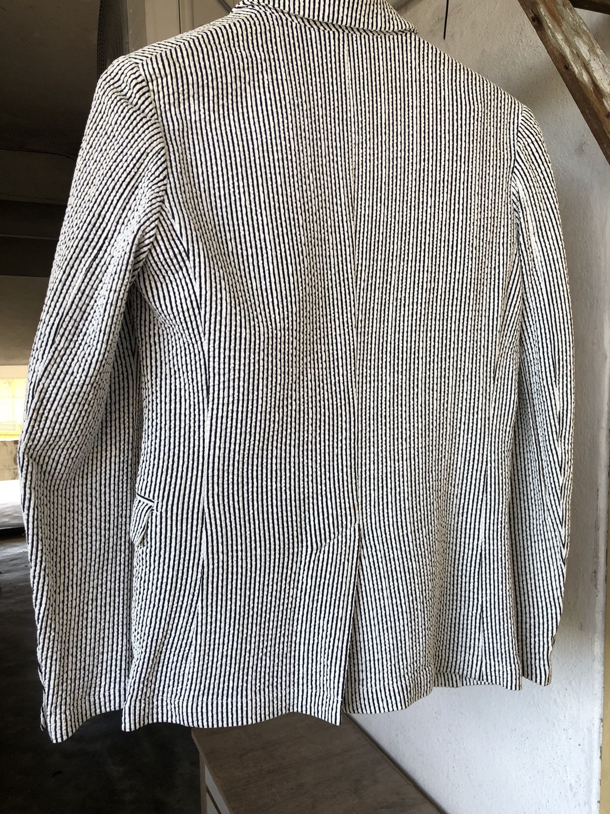 Issey Miyake Tete Homme by Issey Miyake Pleated Strip Blazer Size M / US 6-8 / IT 42-44 - 11 Thumbnail