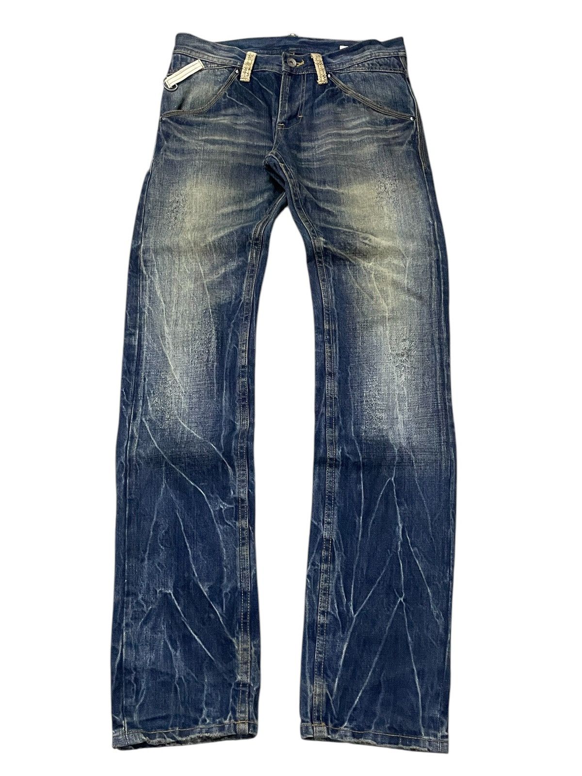 Hysteric Glamour × semanticdesign Semantic Design Japan Snake Skin Flap Pocket Muddy Jeans Size US 30 / EU 46 - 2 Thumbnail