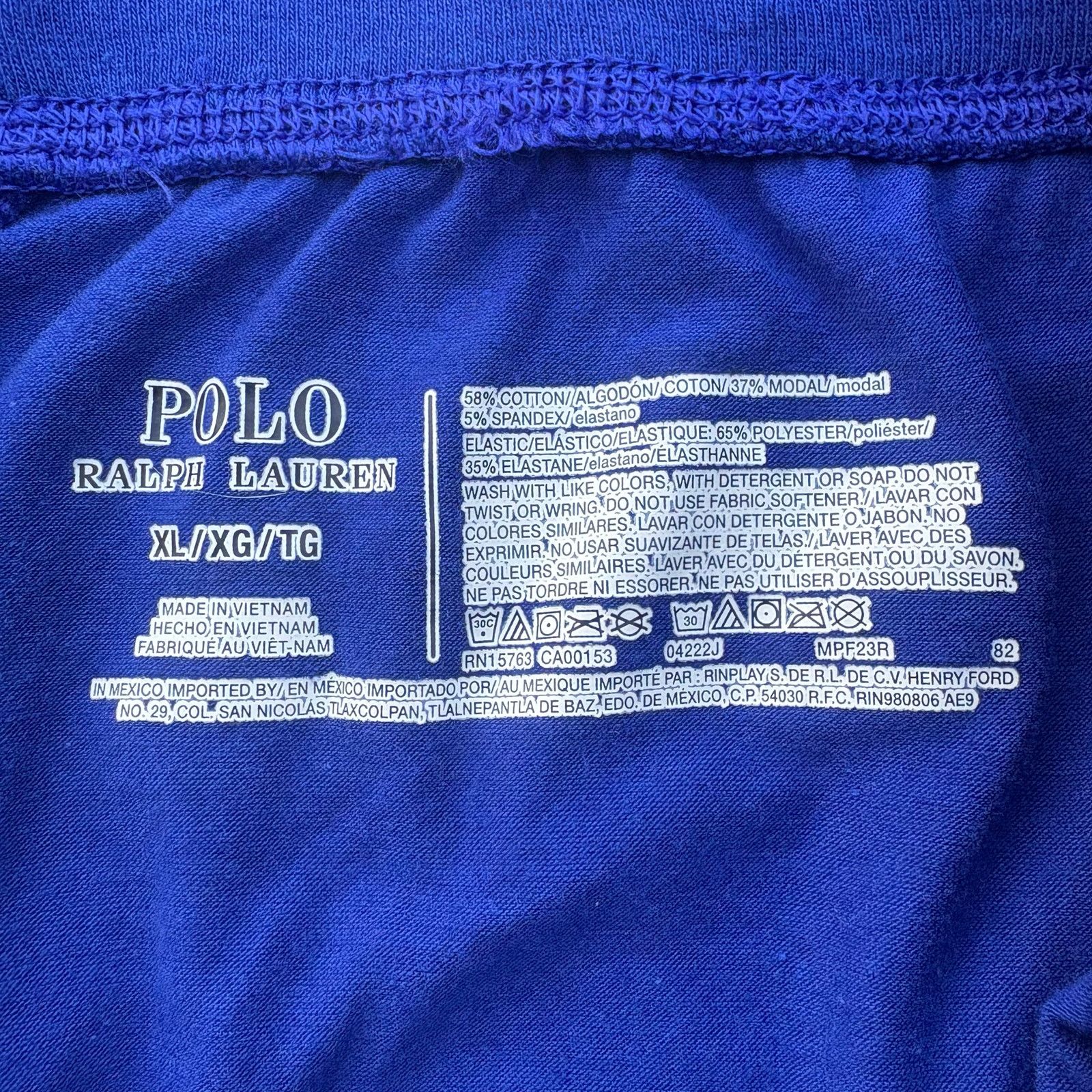 Polo Ralph Lauren Polo Ralph Lauren Jogger Pajama Pants XL Rugby Royal Blue Size US 34 / EU 50 - 7 Thumbnail