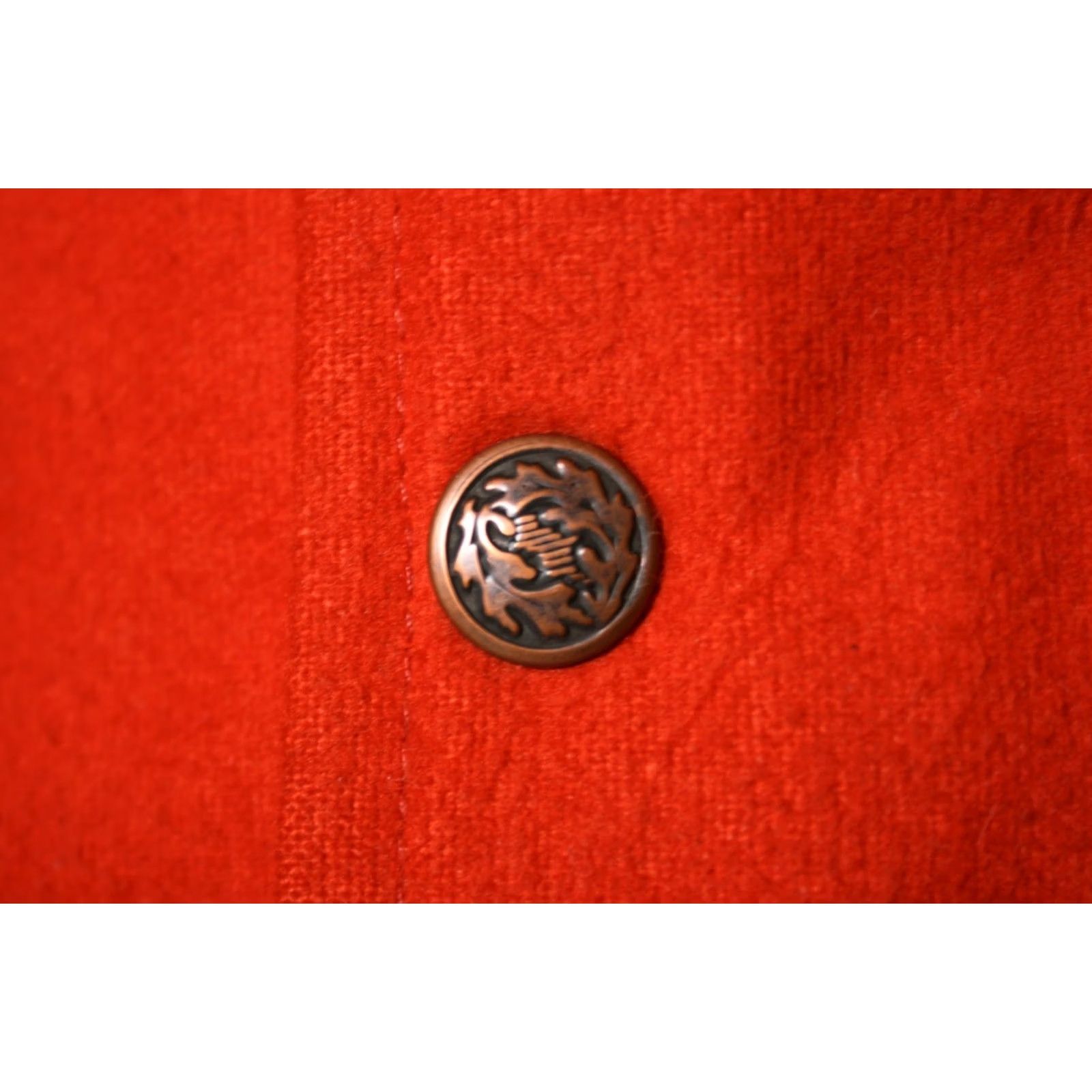 CLOT VINTAGE Melton DEERSKIN Orange Chamois Cloth Quilt Lined Hunting Vest XL Mens Jacket Vest Size US XL / EU 56 / 4 - 4 Thumbnail