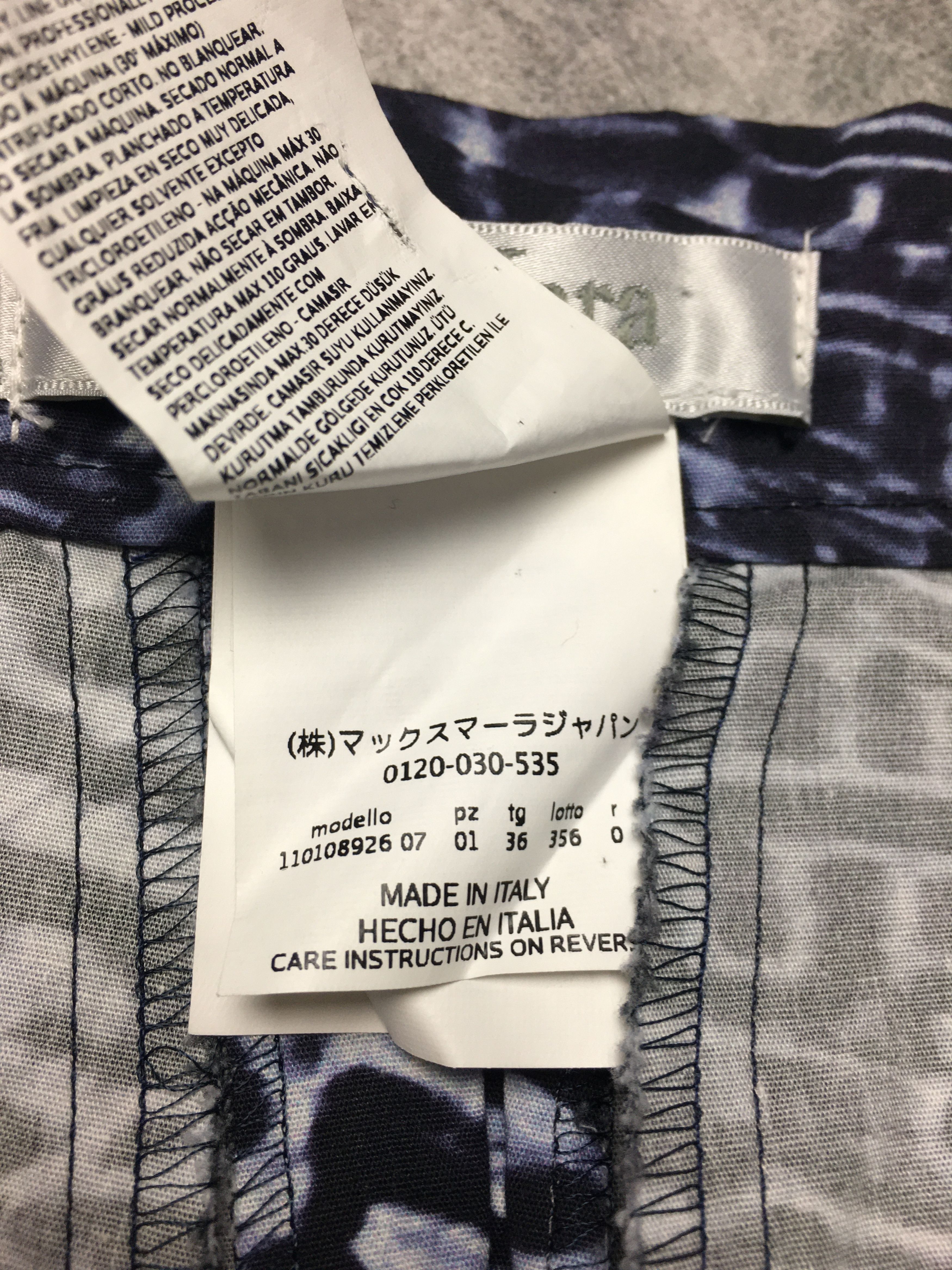 Max Mara Max Mara Patterned Button-Down Cotton Skirt US 2 IT 36 Size 26" / US 2 / IT 38 - 14 Thumbnail