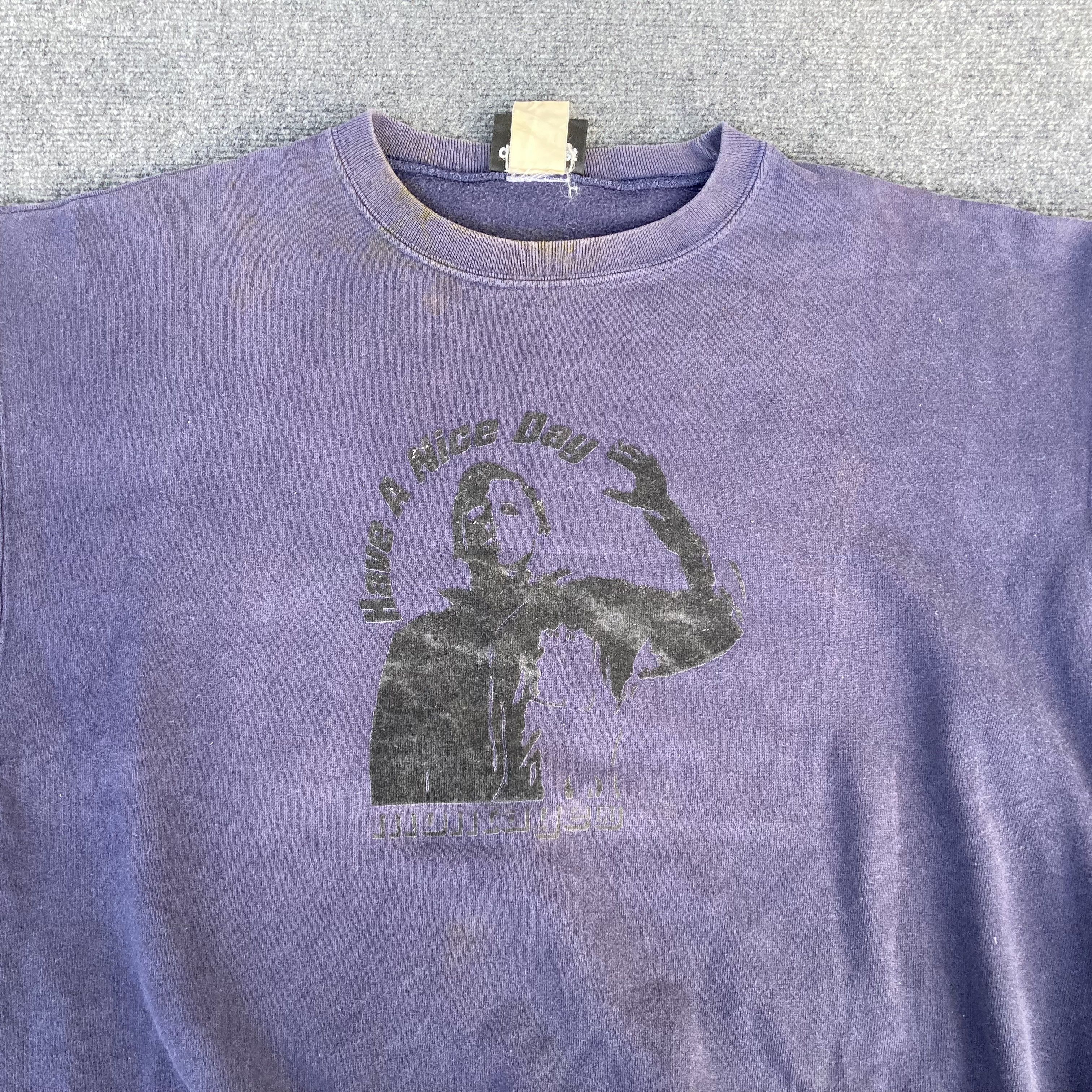 Japanese Brand × Montage Vtg Montage Have A Nice Days Face Crewneck Sweatshirt Size US M / EU 48-50 / 2 - 2 Thumbnail