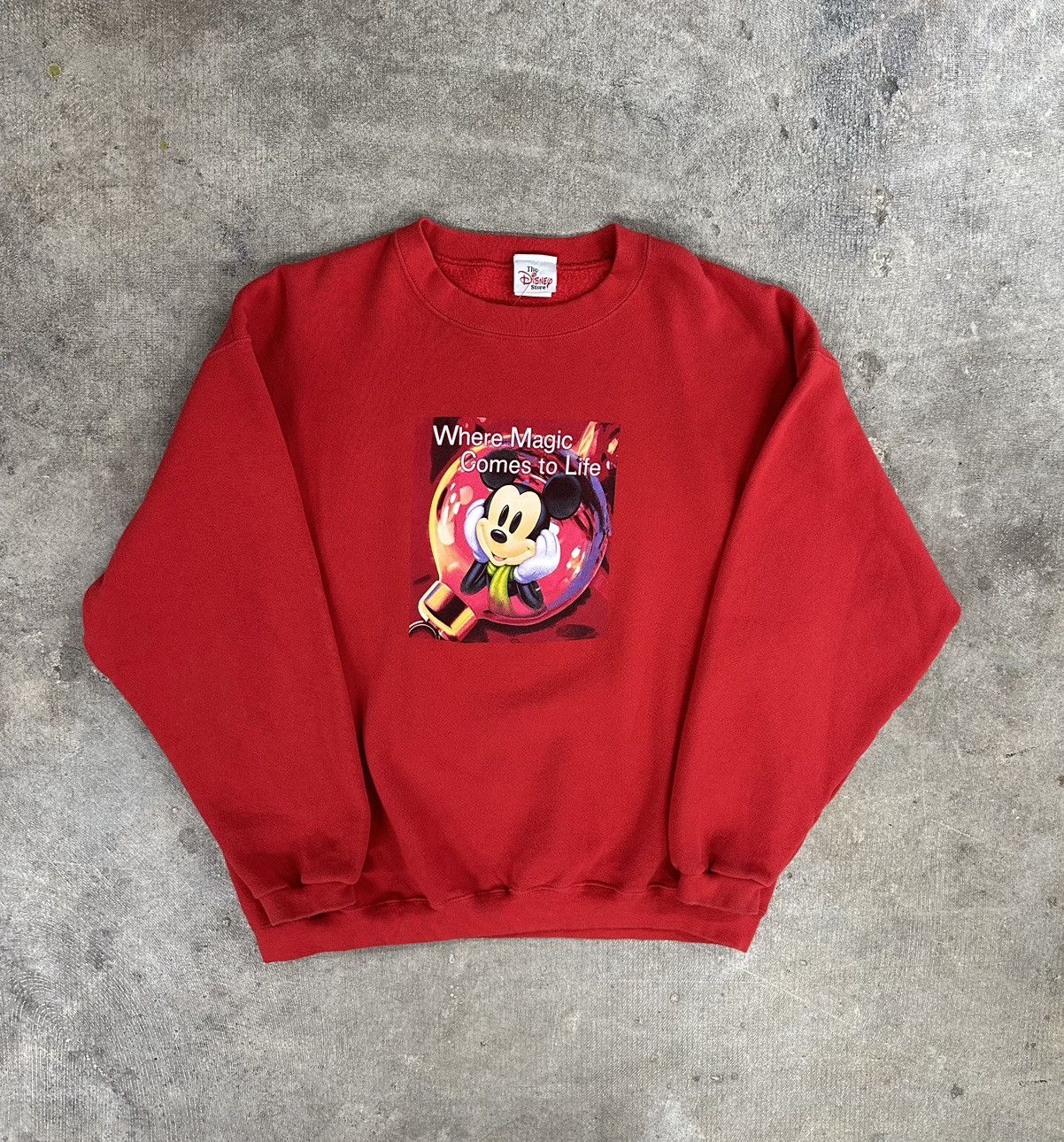 Disney × Vintage Vintage 90s Disney Mickey Mouse Magic Sweatshirt L/XL Size US L / EU 52-54 / 3 - 1 Thumbnail