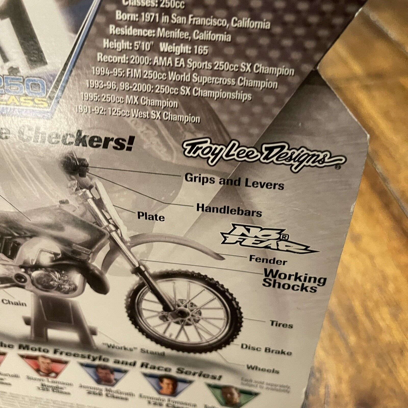 Other 2001 Hot Wheels MOTO Race Serie Champion Jeremy McGrath New Size ONE SIZE - 12 Thumbnail